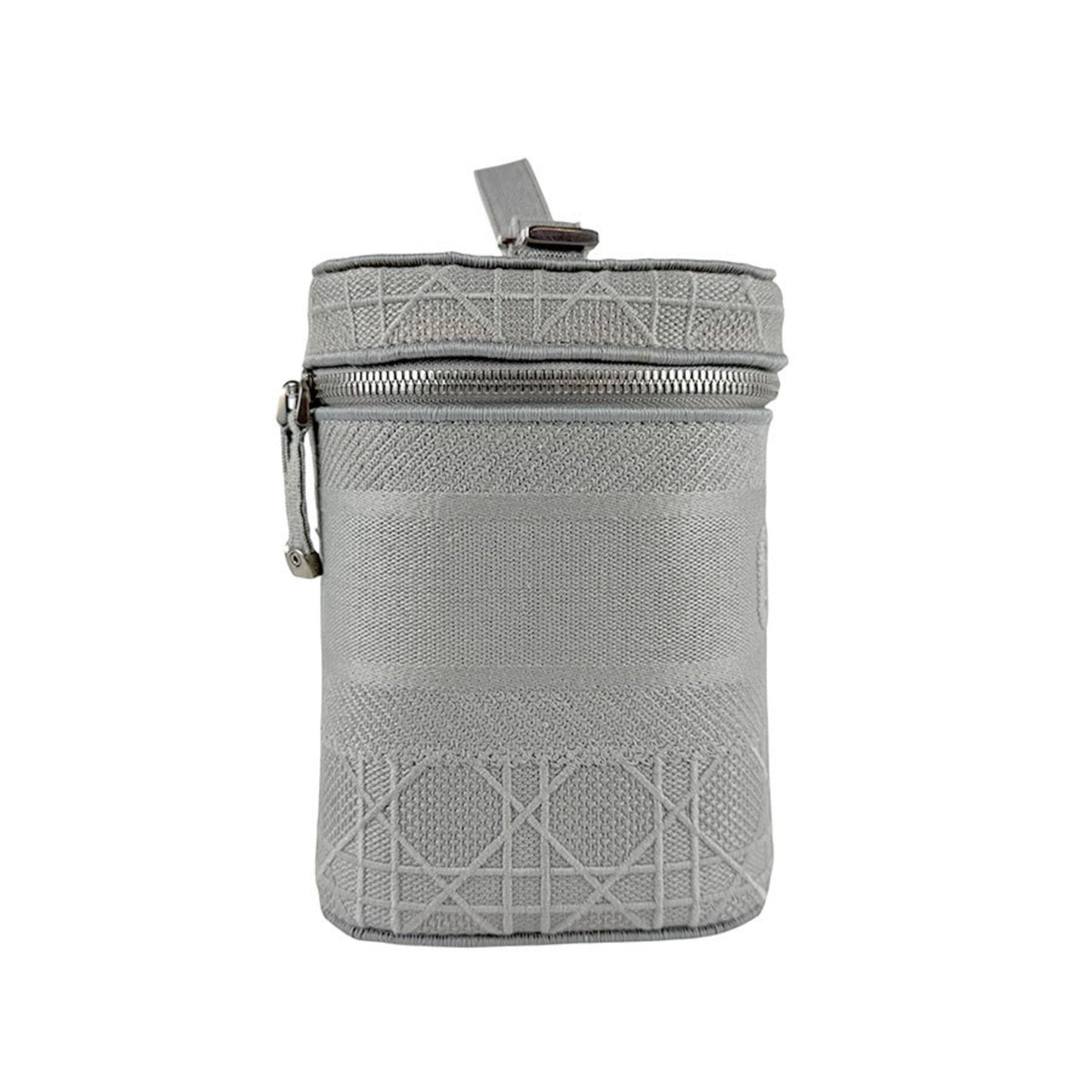 Christian Dior Gray Canvas Handbag Vanity Bag ()