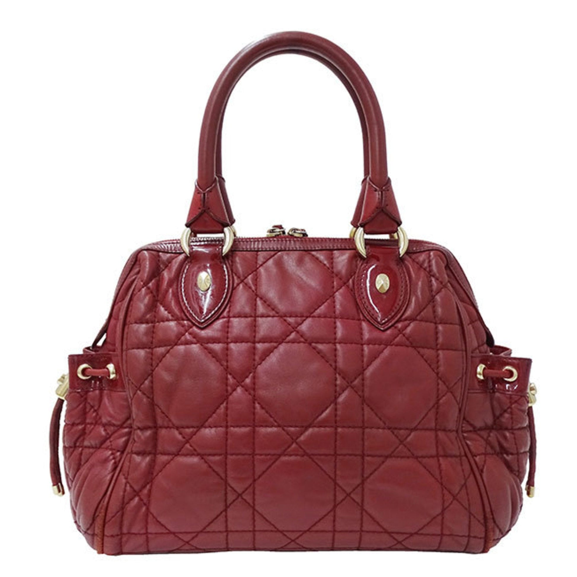 Christian Dior Red Color Leather Handbag ()