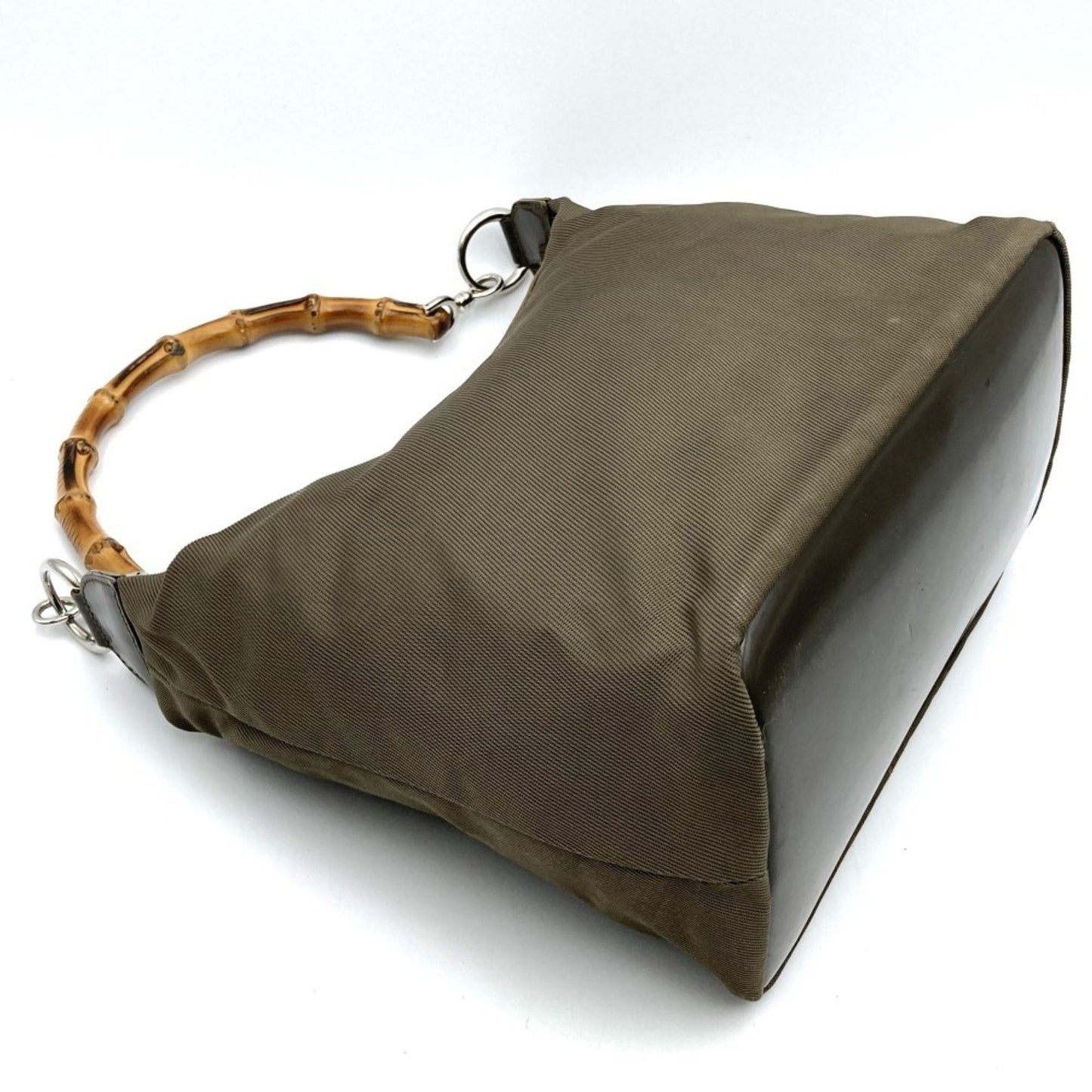 Gucci Nylon Leather Shoulder Bag