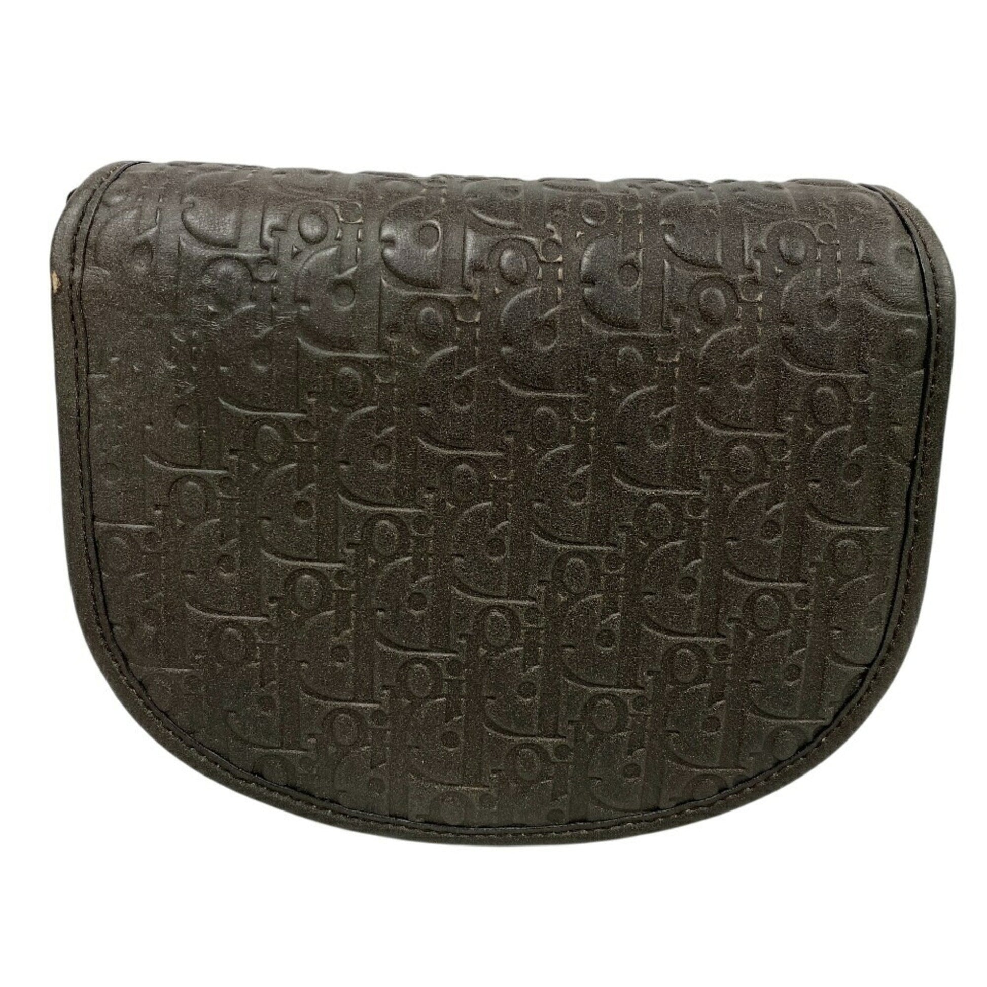 Christian Dior Brown Leather Shoulder Bag ()
