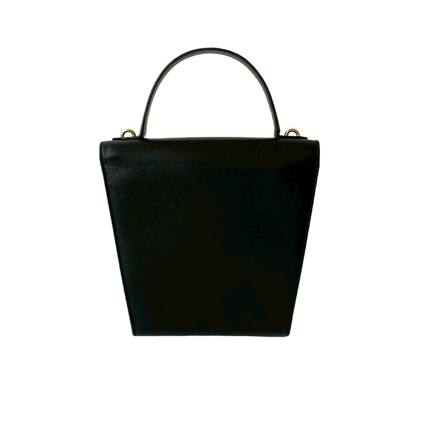 Christian Dior Black Leather Handbag Shoulder Bag ()
