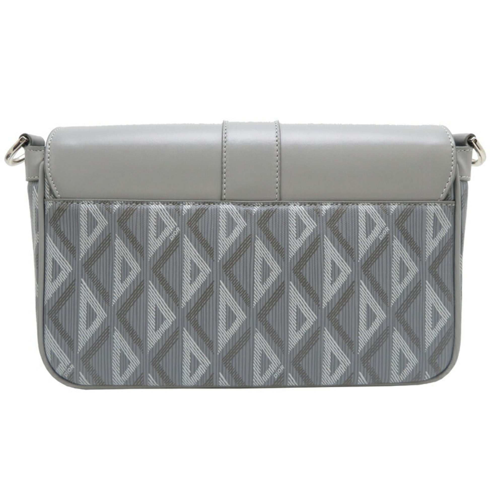 Christian Dior Gray Leather Shoulder Bag ()