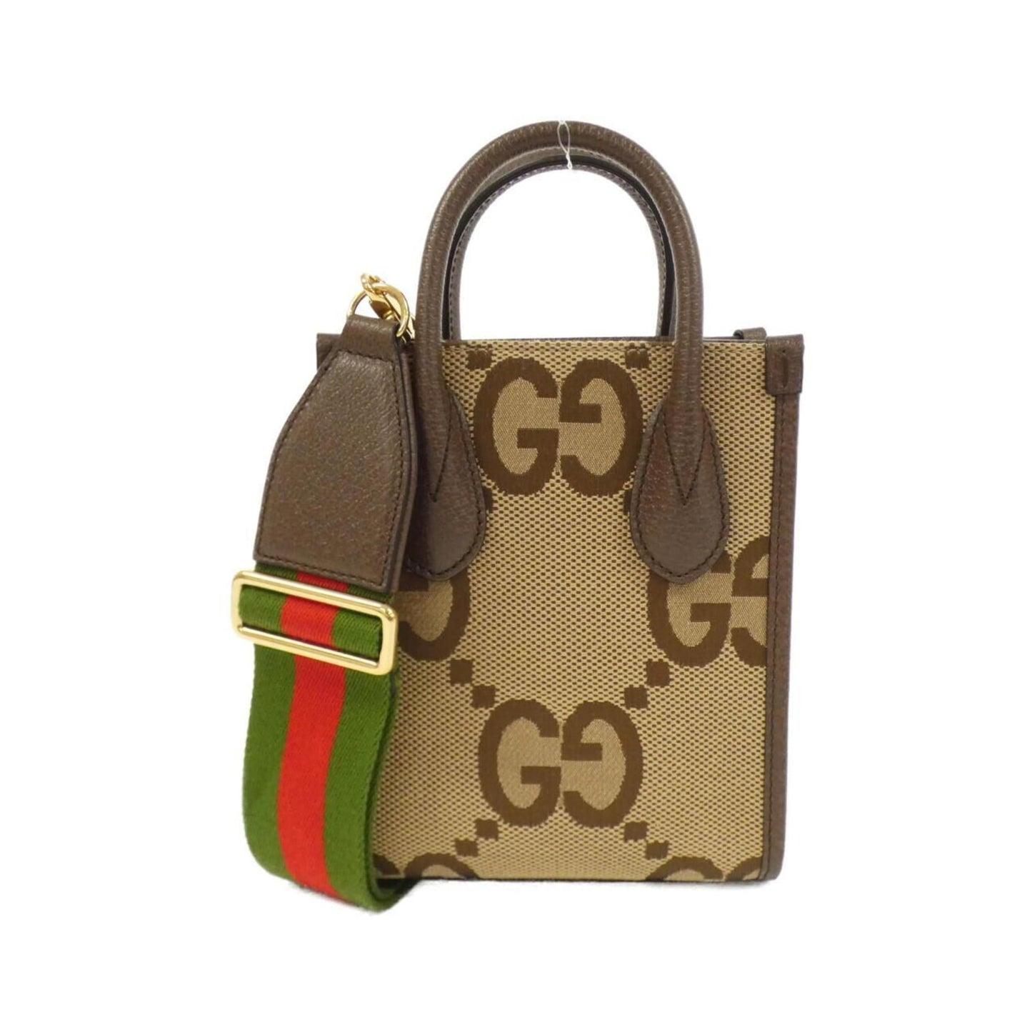 Gucci Leather Canvas Handbag