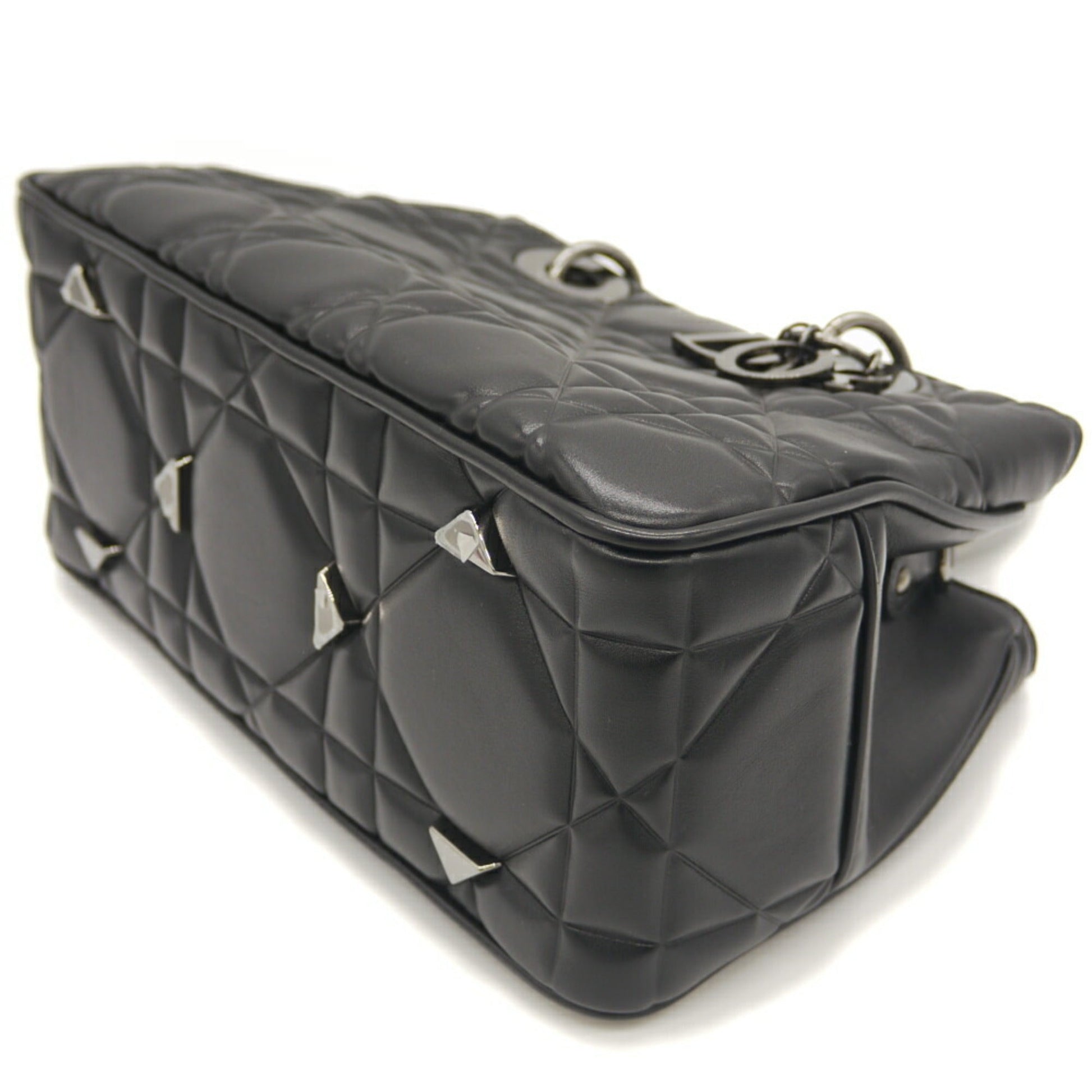 Christian Dior Leather Handbag Shoulder Bag ()