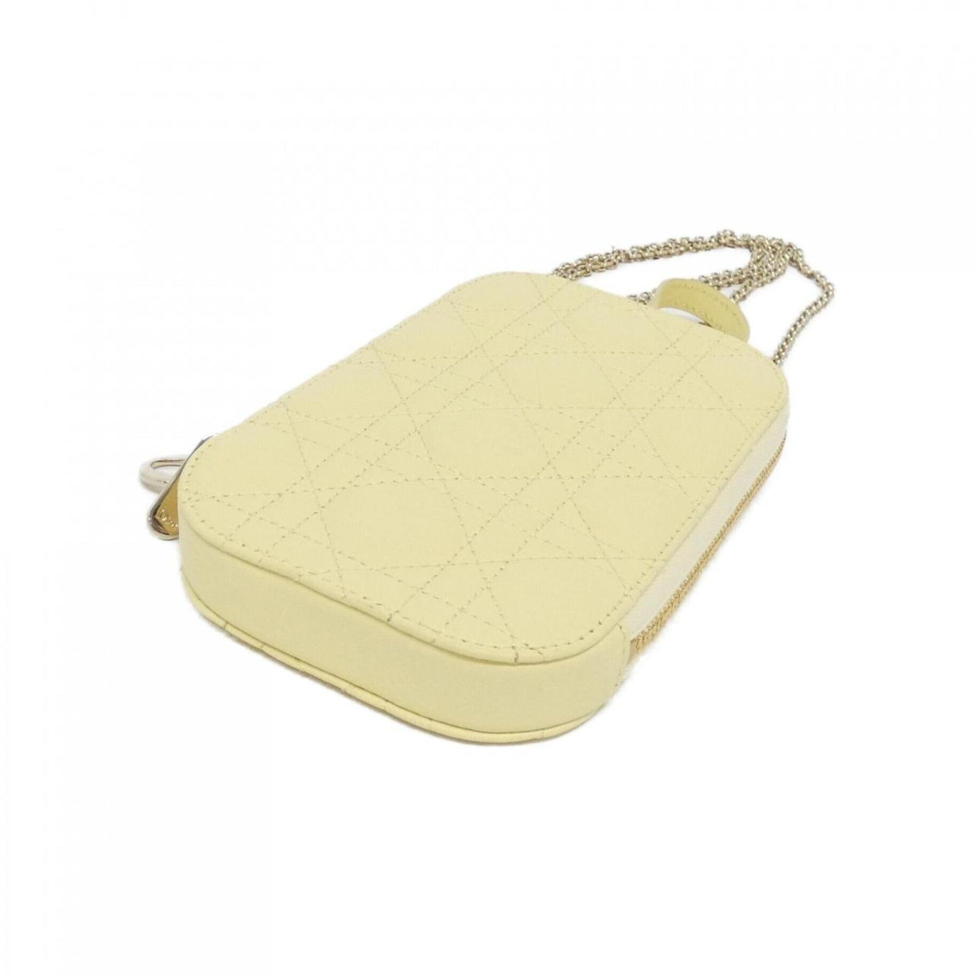 Christian Dior Yellow Leather Handbag ()