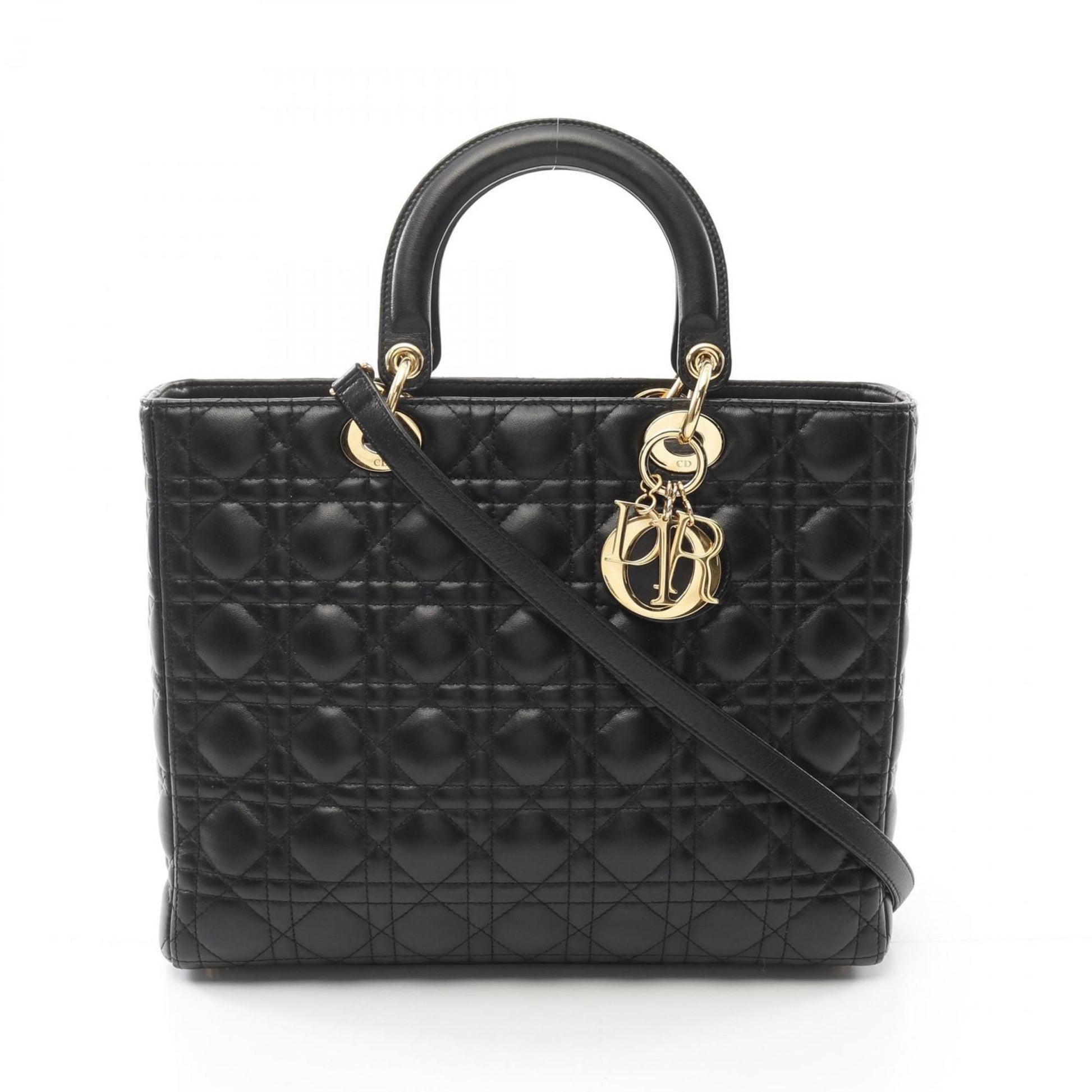 Christian Dior Black Leather Handbag ()