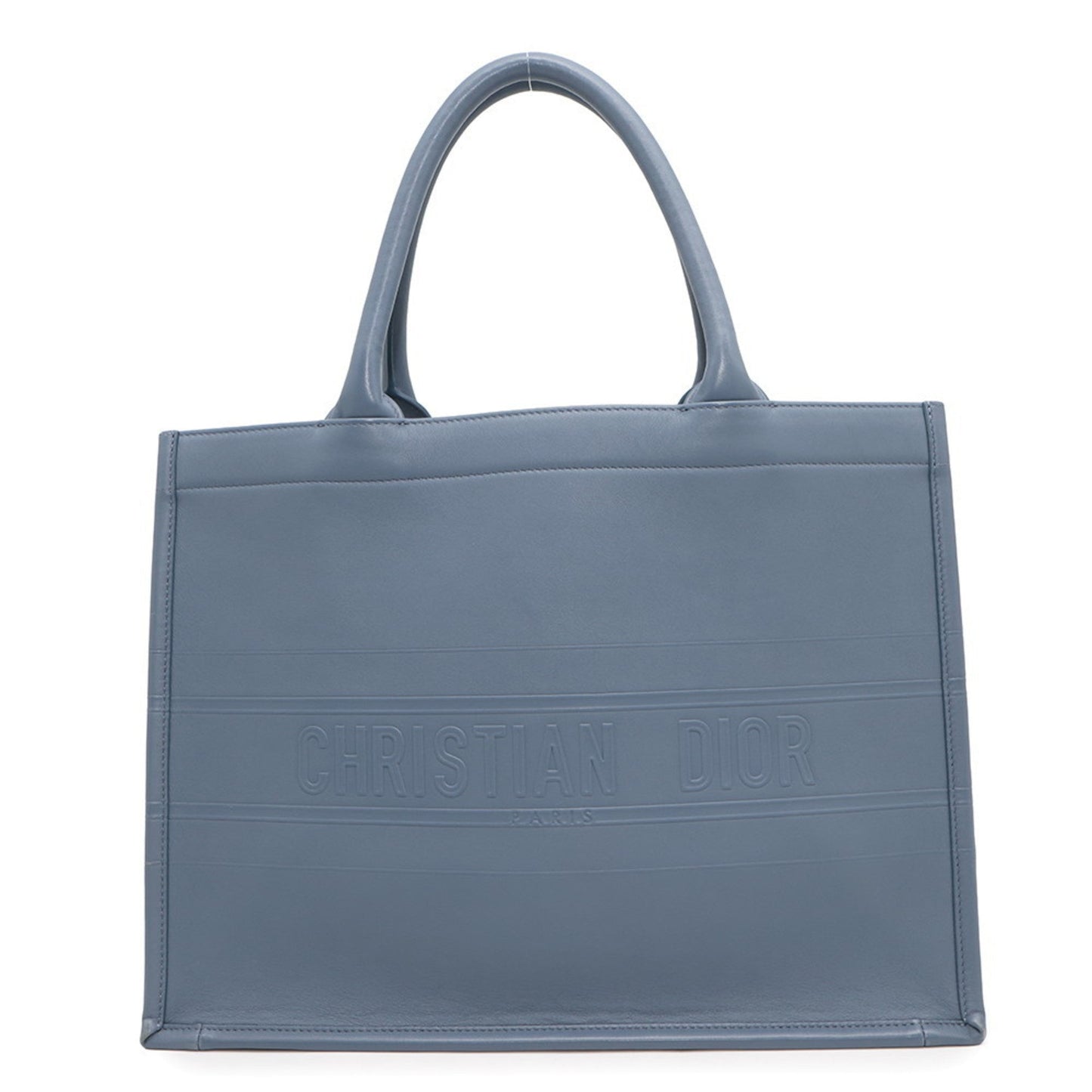 Christian Dior Blue Leather Tote Bag ()
