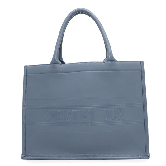 Christian Dior Blue Leather Tote Bag ()