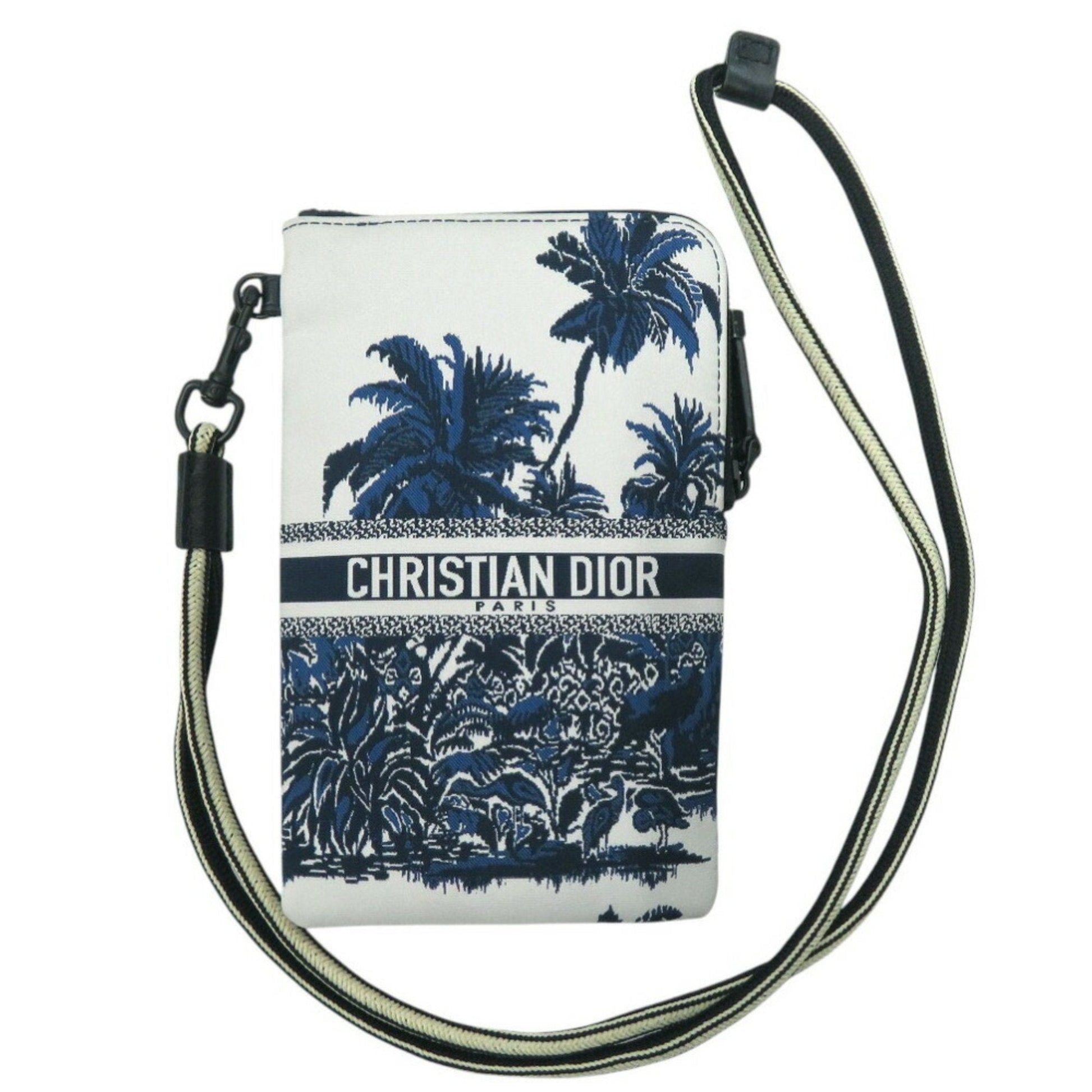 Christian Dior Blue Nylon Fabric Shoulder Bag ()