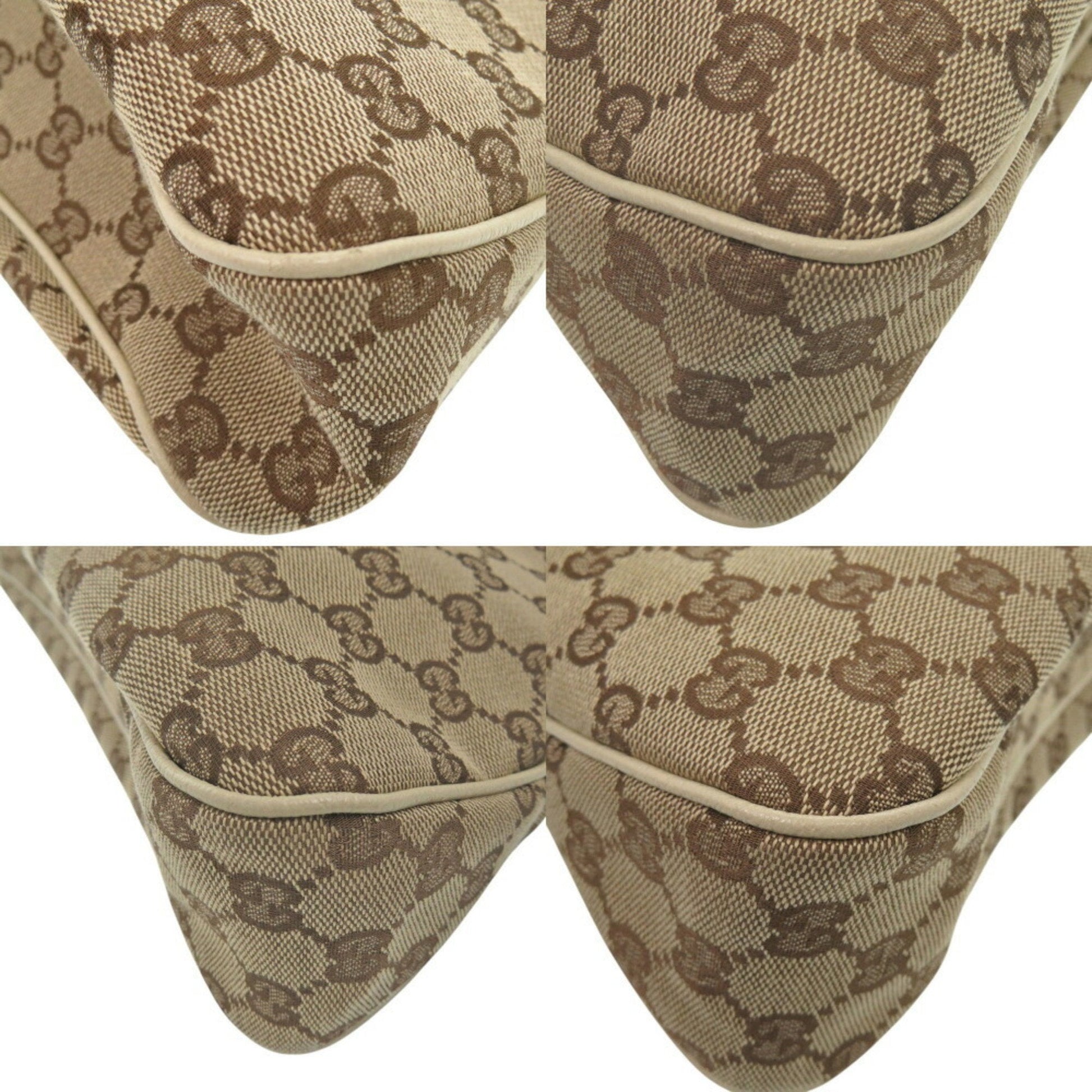 Gucci Leather Canvas Tote