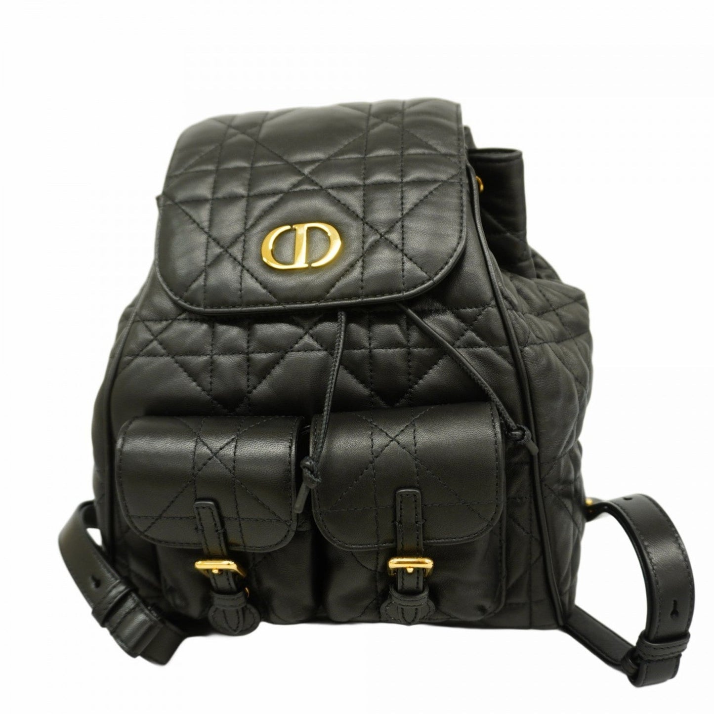 Christian Dior Black Leather Backpack ()
