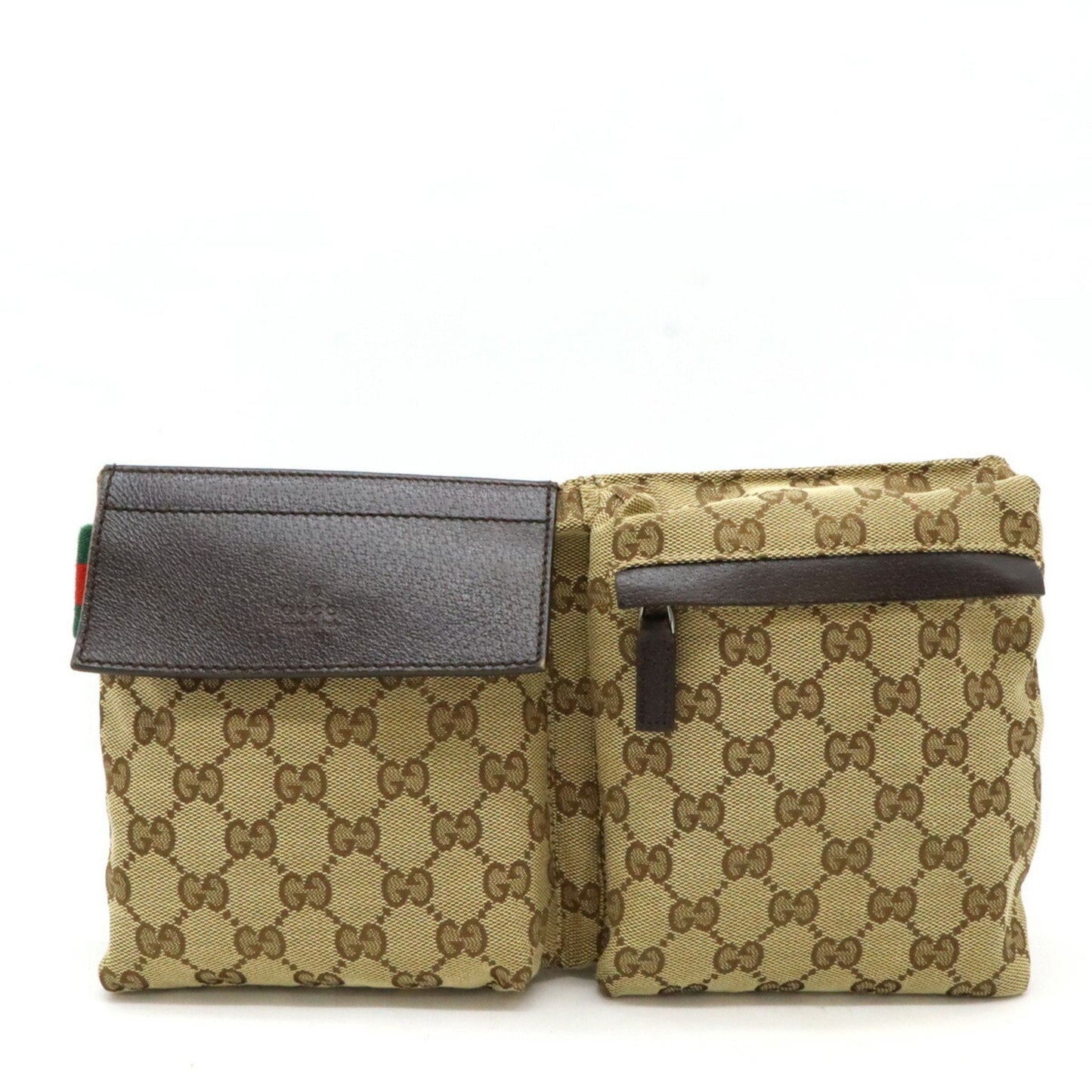 Gucci Leather Canvas Handbag