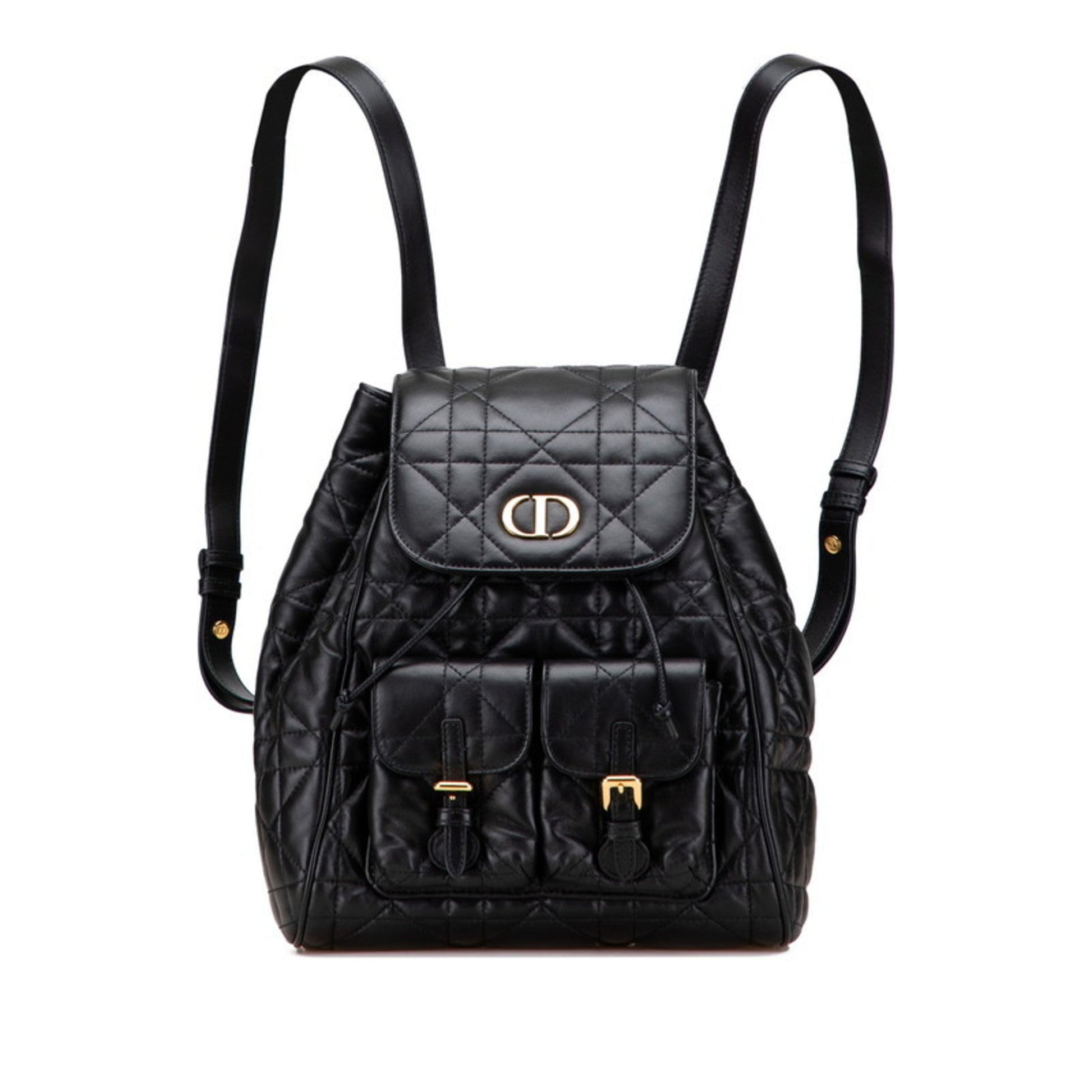Christian Dior Black Leather Backpack ()