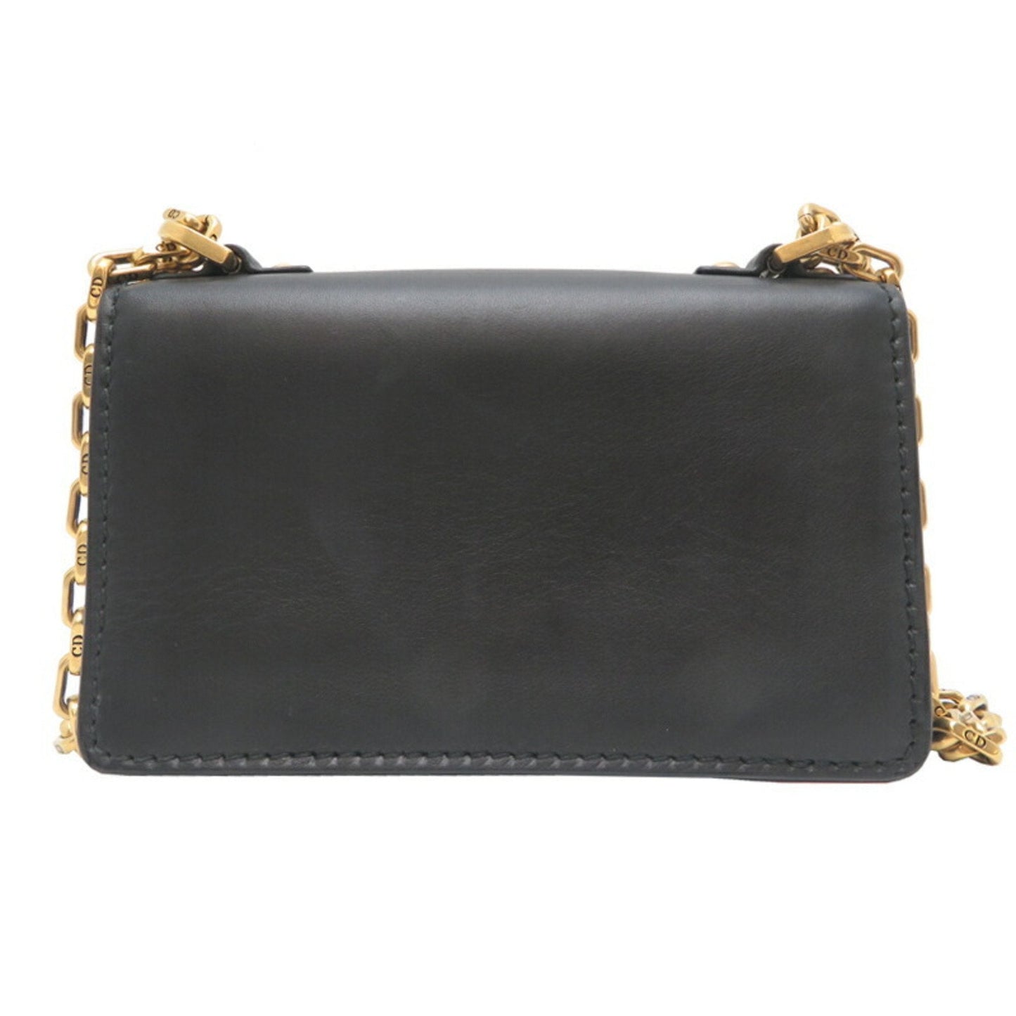 Christian Dior Black Leather Shoulder Bag ()