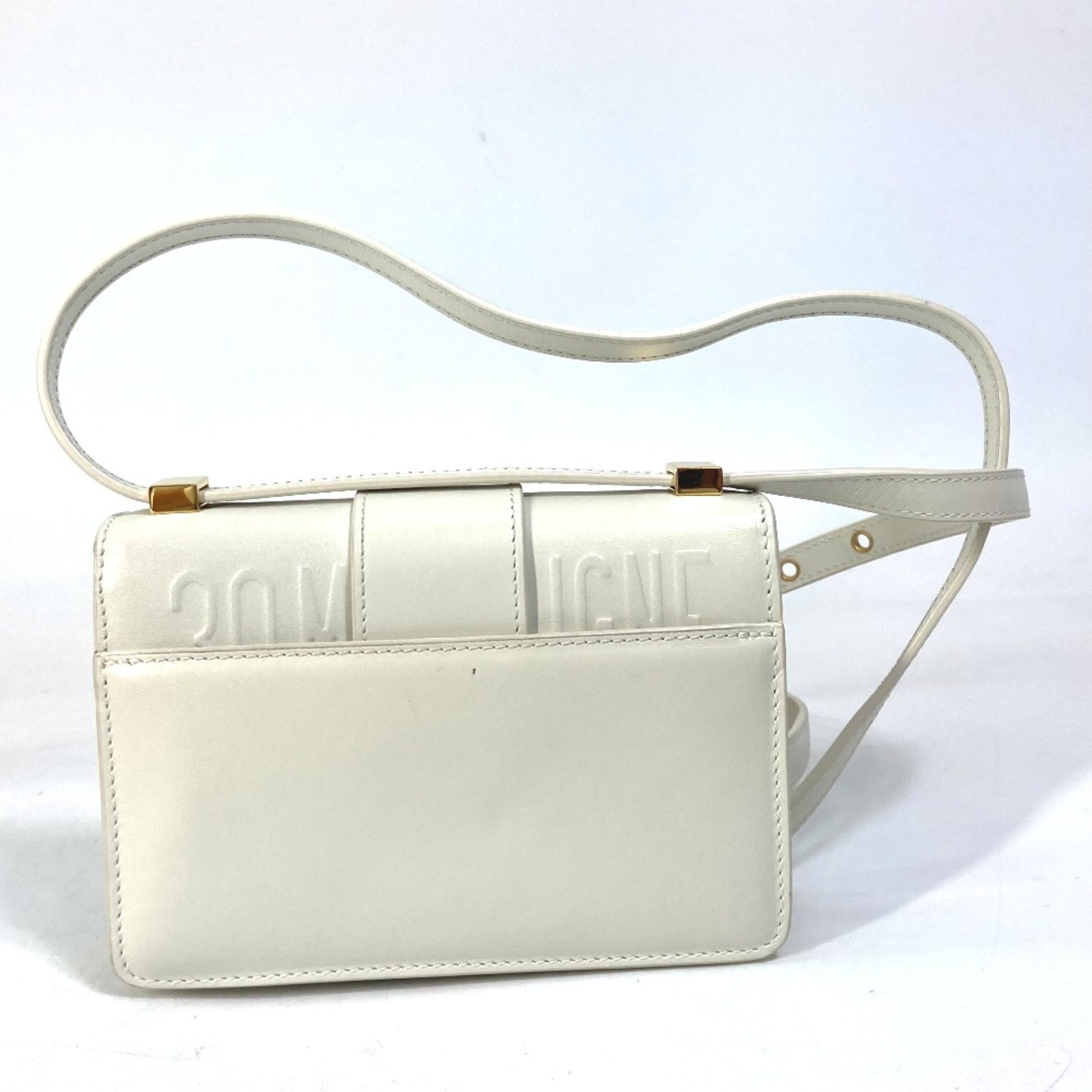 Christian Dior White Leather Shoulder Bag ()