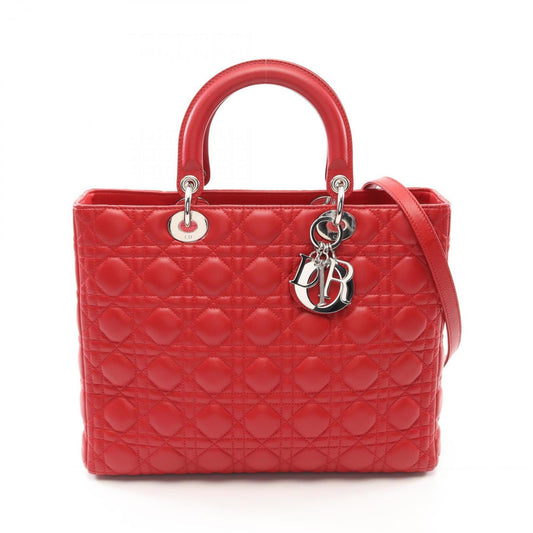 Christian Dior Red Color Leather Handbag ()