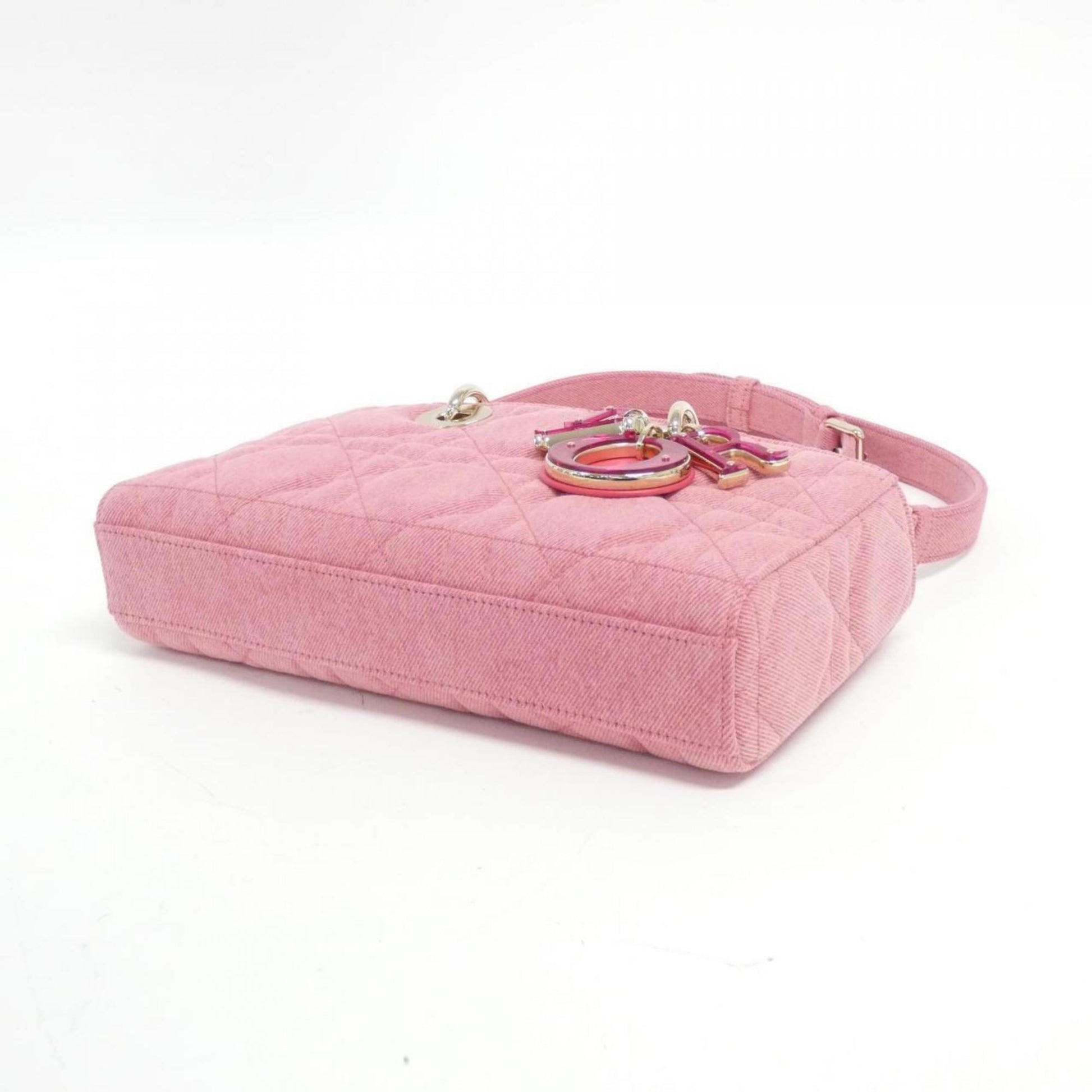 Christian Dior Pink Denim Handbag ()