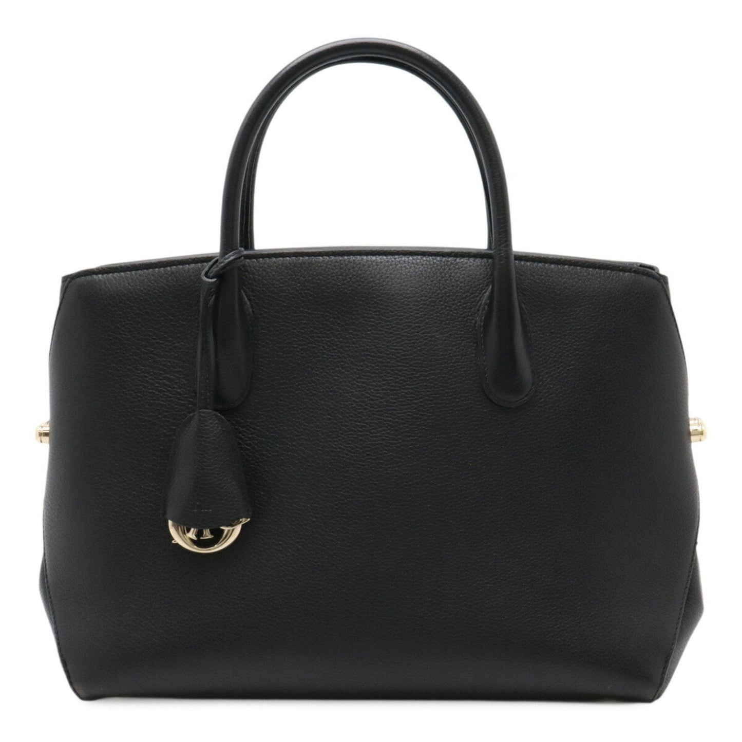 Christian Dior Black Leather Handbag Tote Bag ()