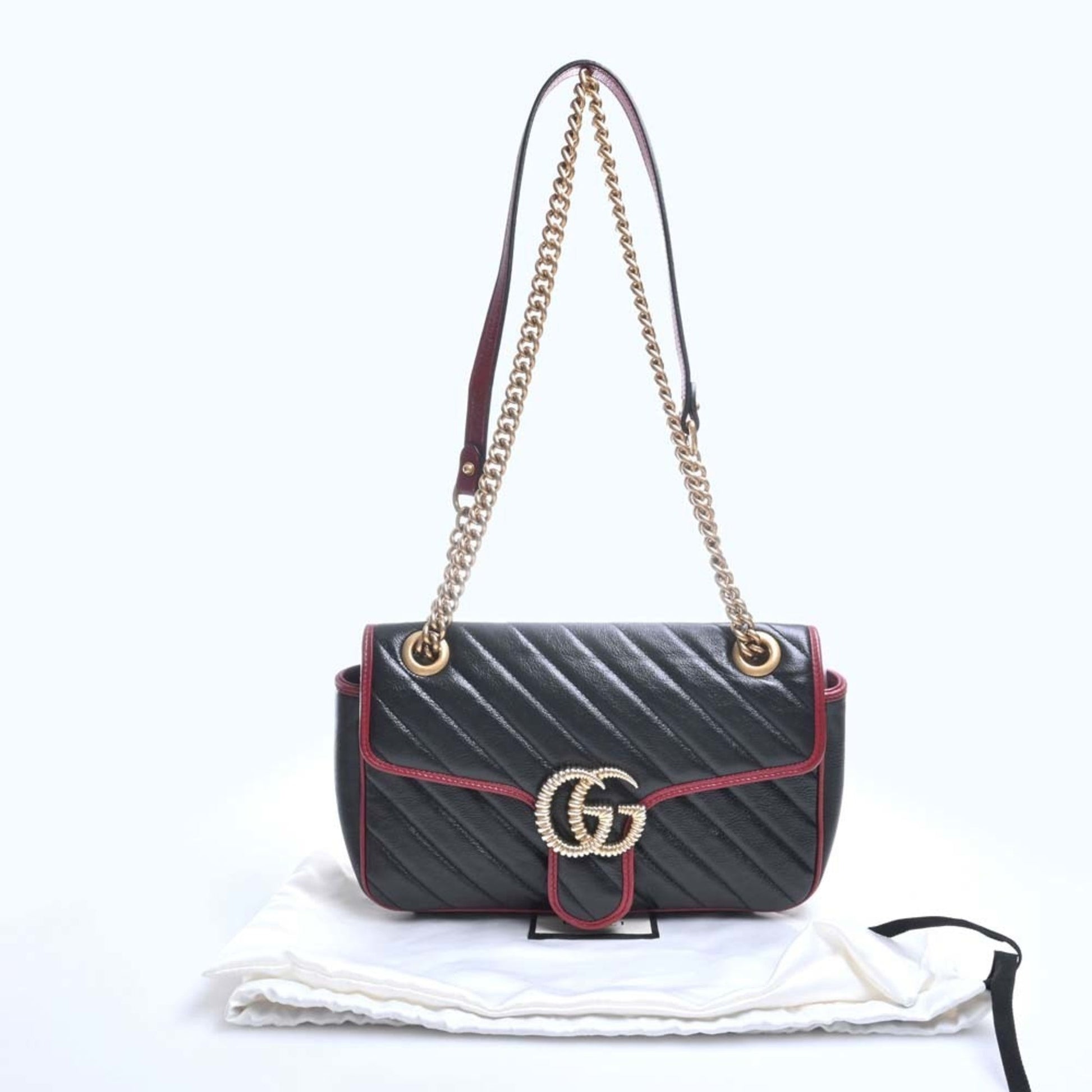 Gucci Chain Leather Shoulder Bag