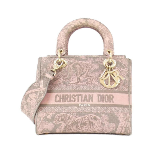 Christian Dior Gray Multi-Color Canvas Handbag ()