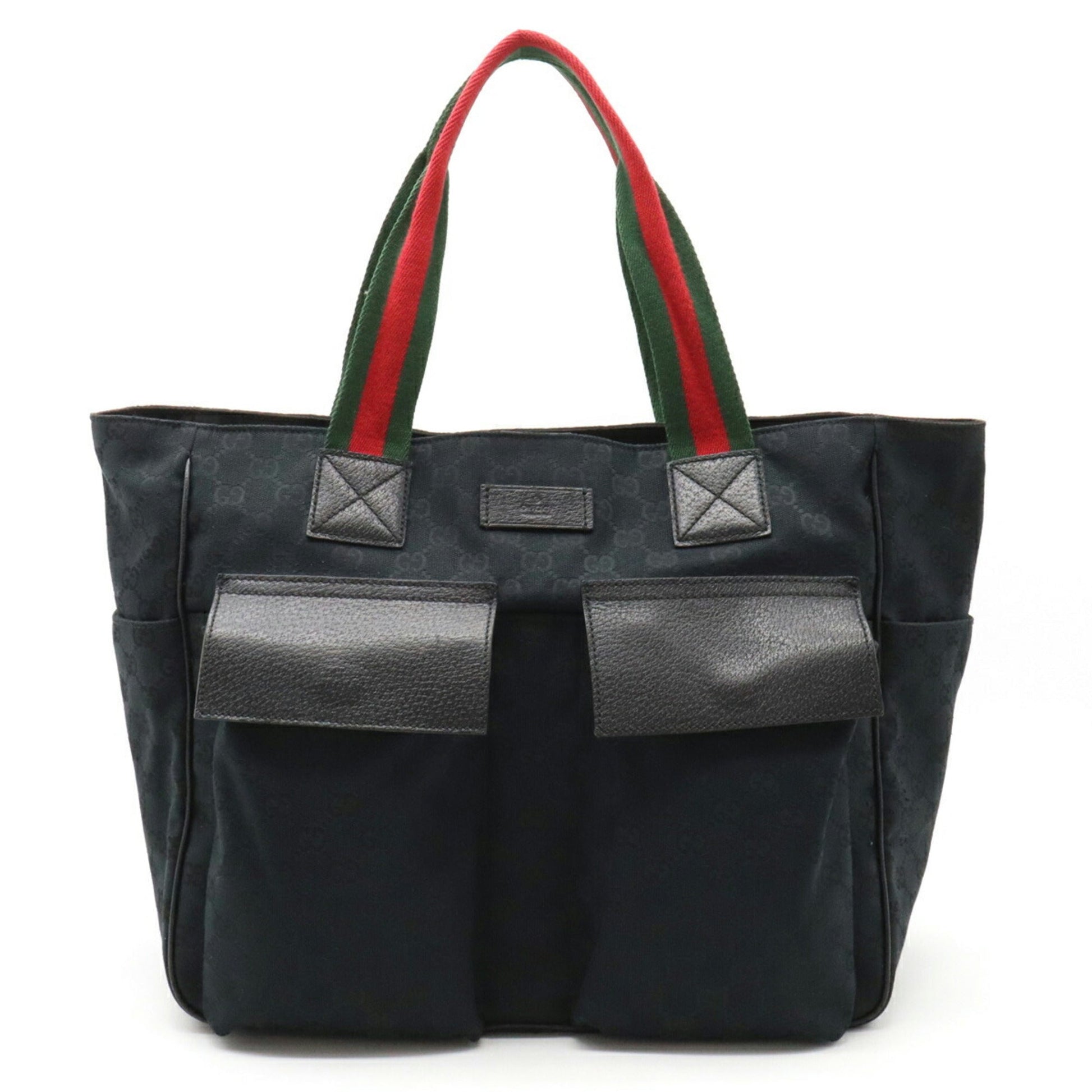 Gucci Leather Canvas Tote