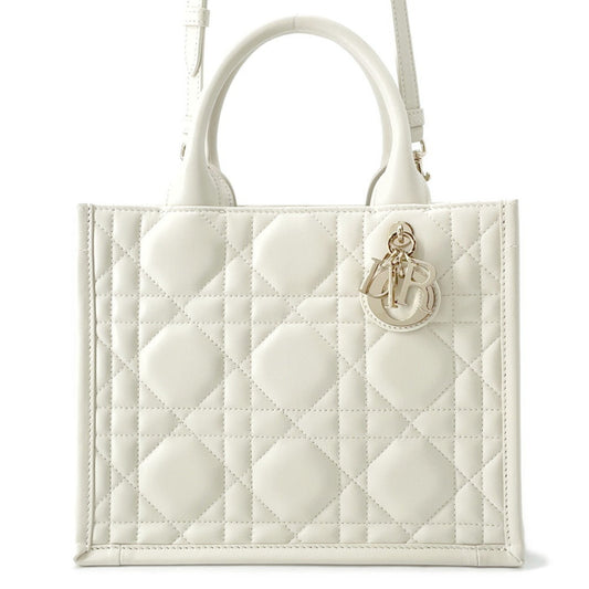 Christian Dior White Leather Handbag ()