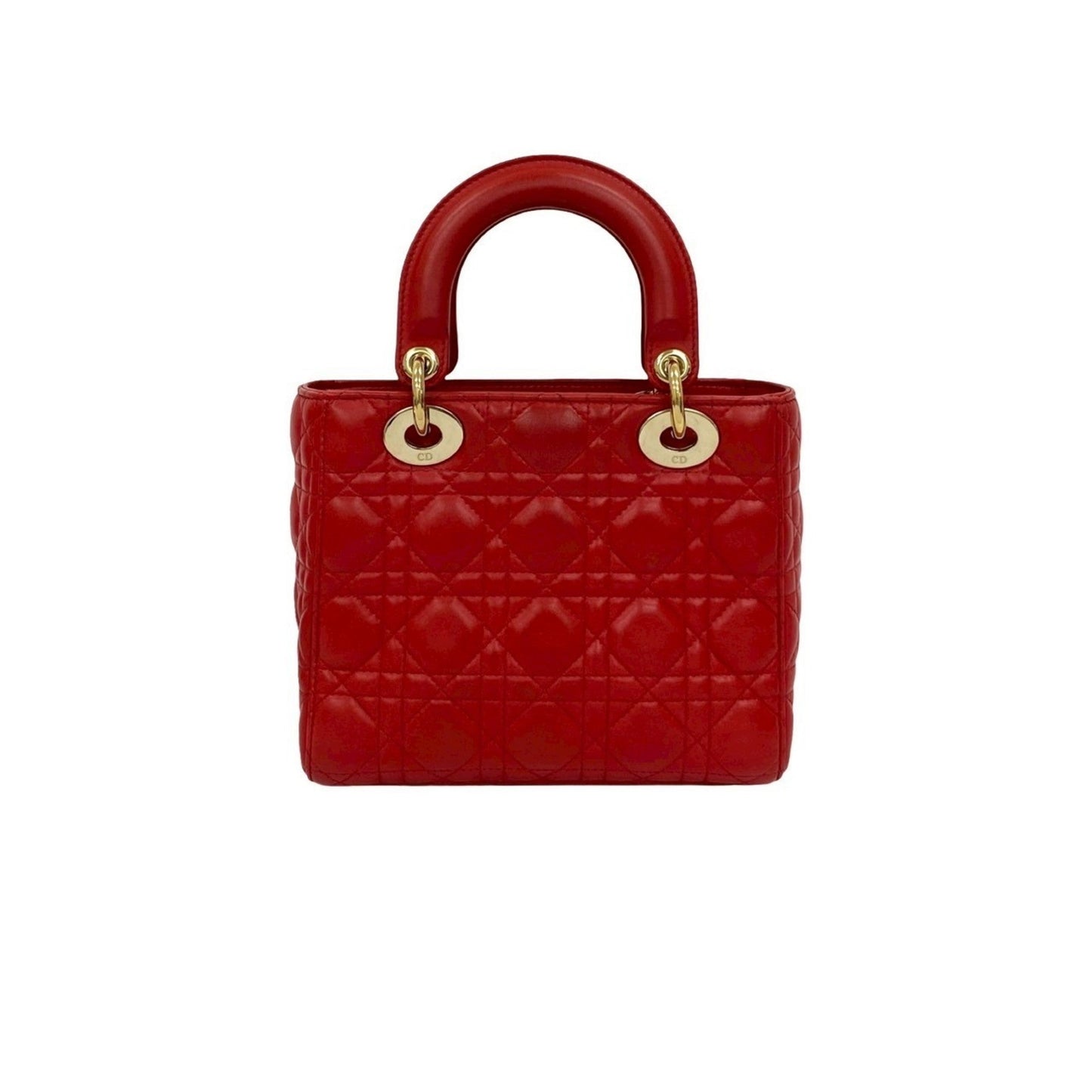 Christian Dior Red Color Leather Handbag Shoulder Bag ()