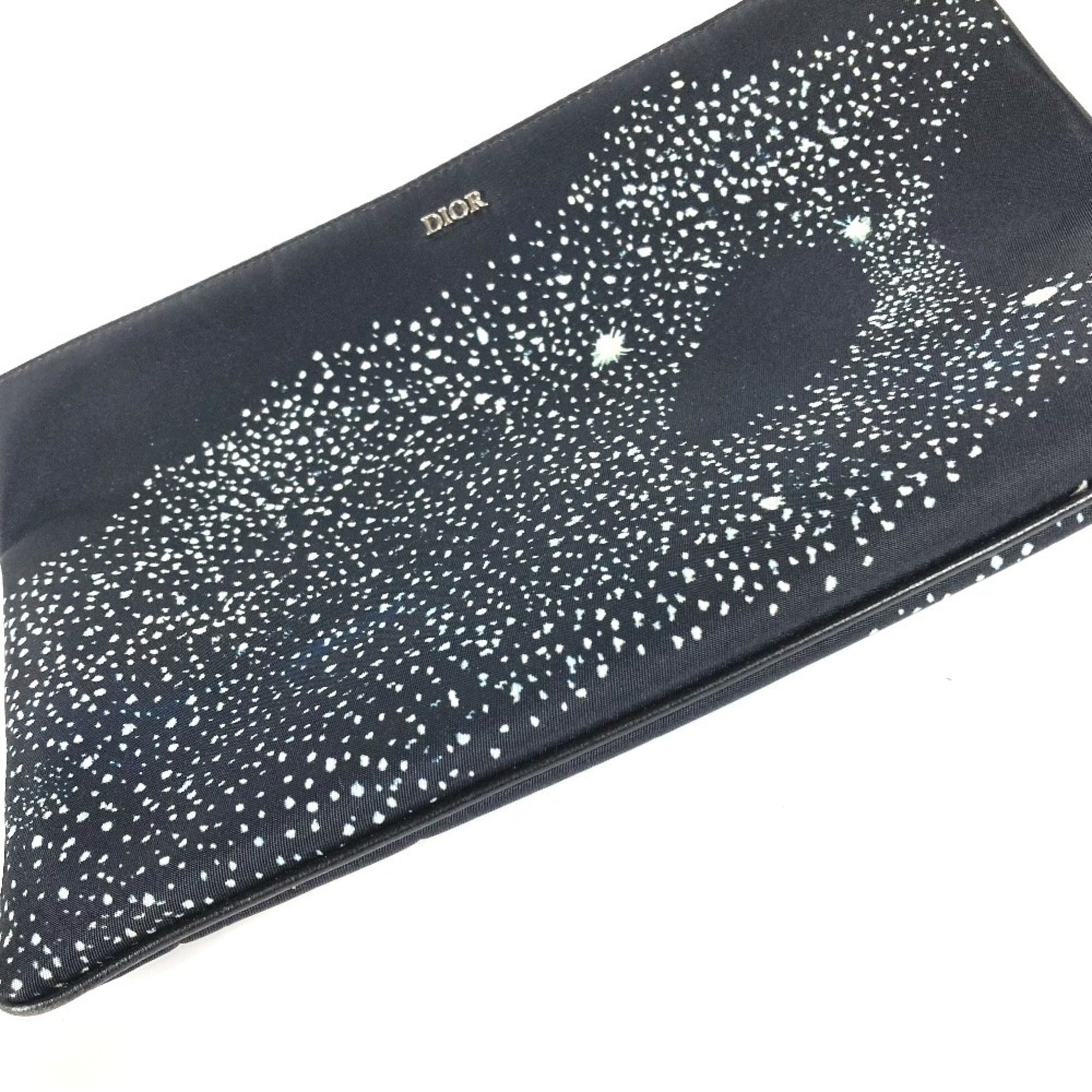 Christian Dior Black Nylon Clutch Bag Pouch ()
