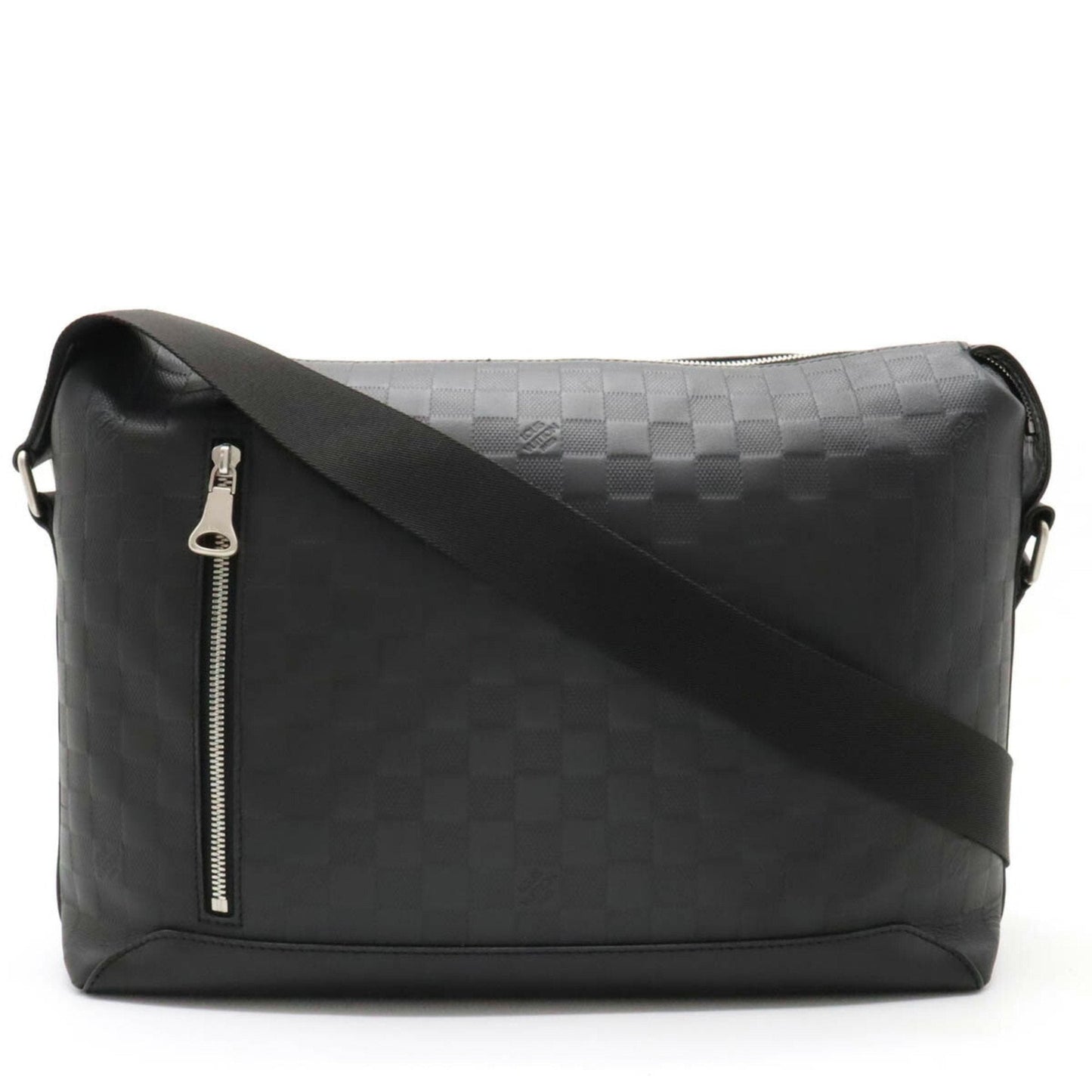 LOUIS VUITTON Damier Infini Discovery MM Shoulder Bag Onyx Black N42417
