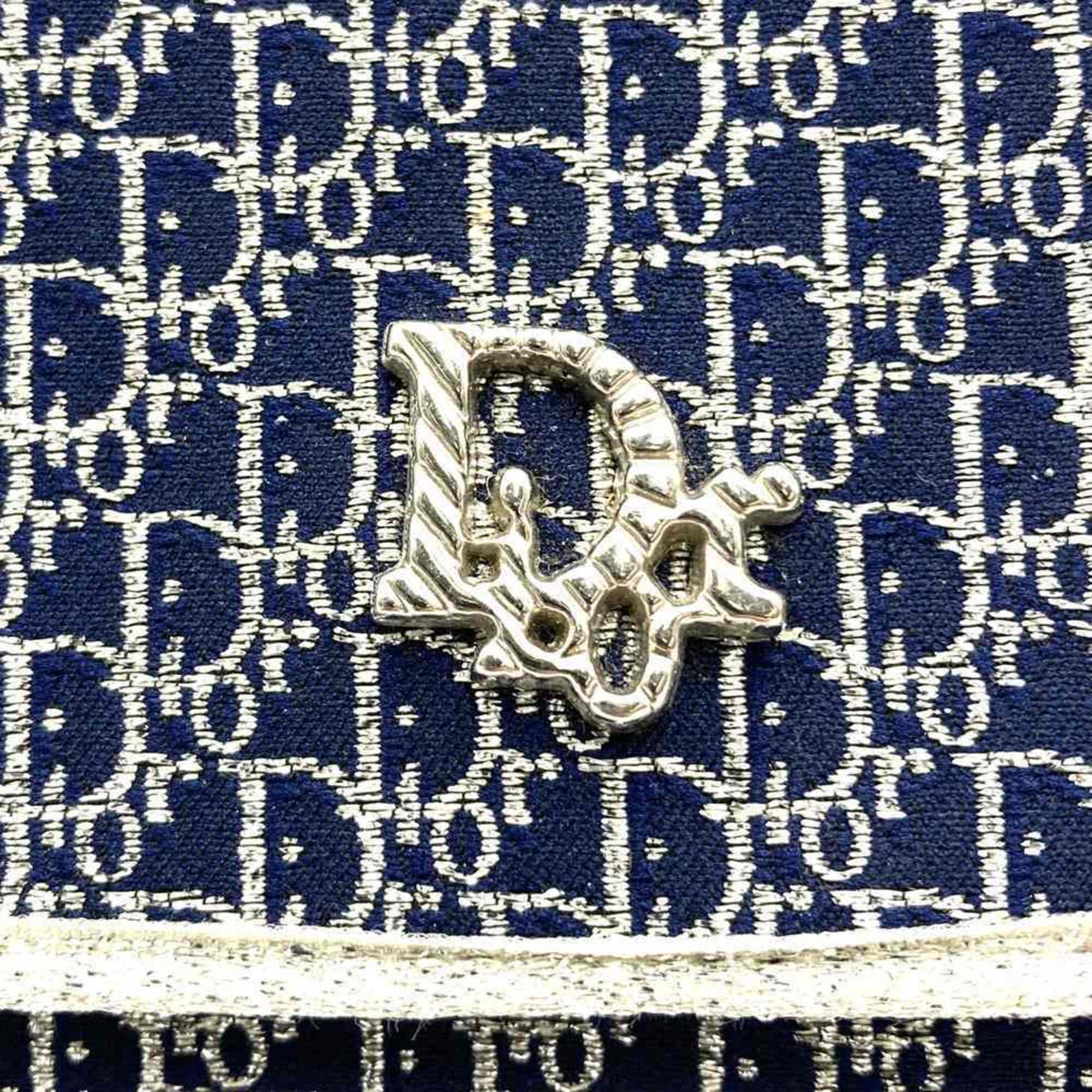 Christian Dior Navy Canvas Shoulder Bag ()