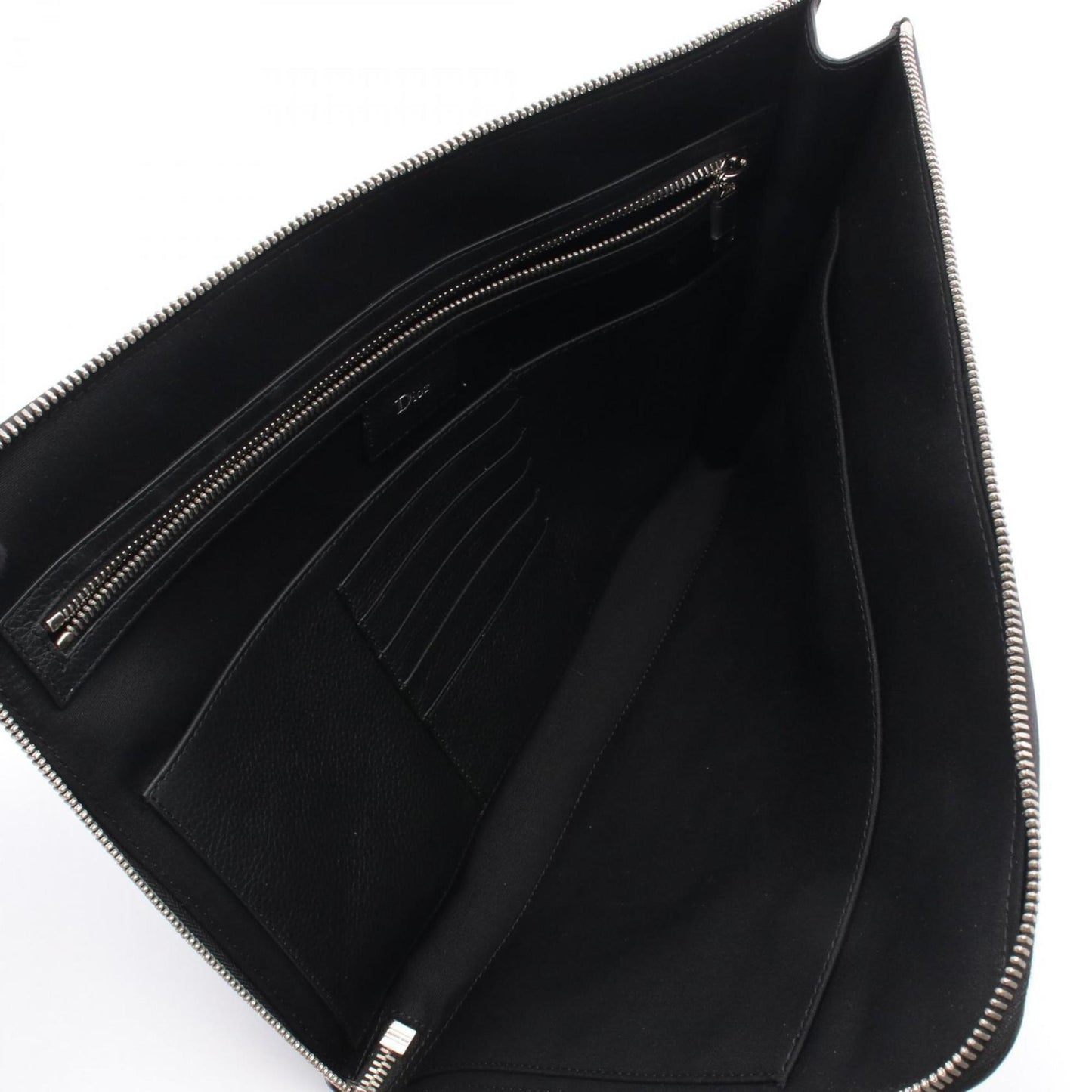 Christian Dior Black Leather Clutch Bag ()