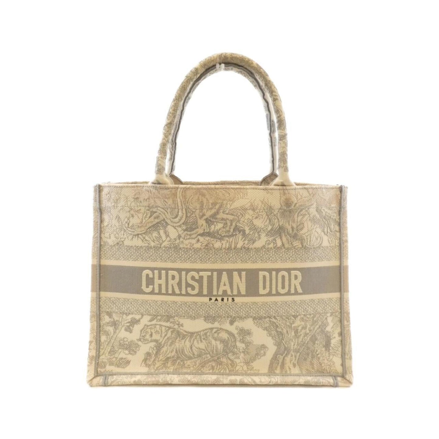 Christian Dior Gray Canvas Handbag ()