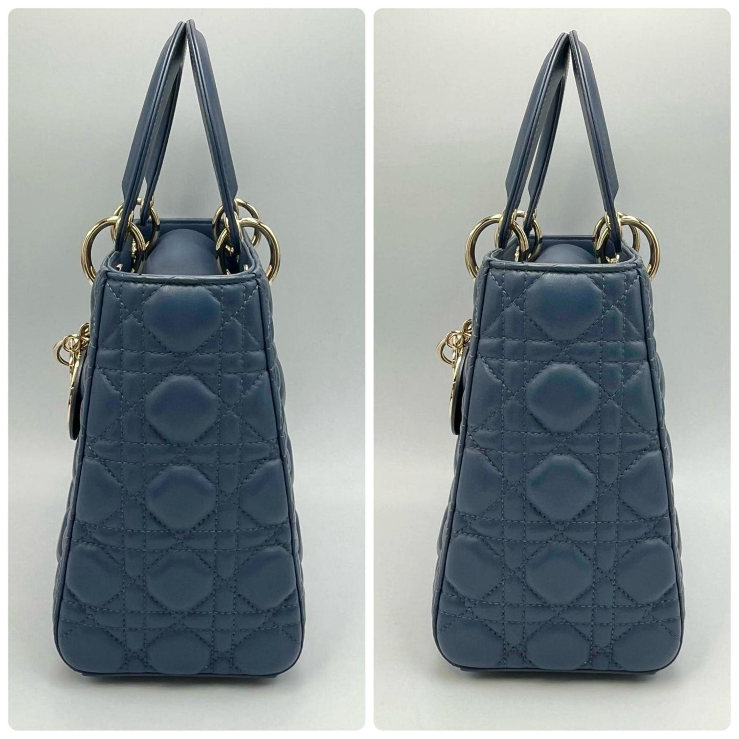 Christian Dior Blue Leather Handbag ()