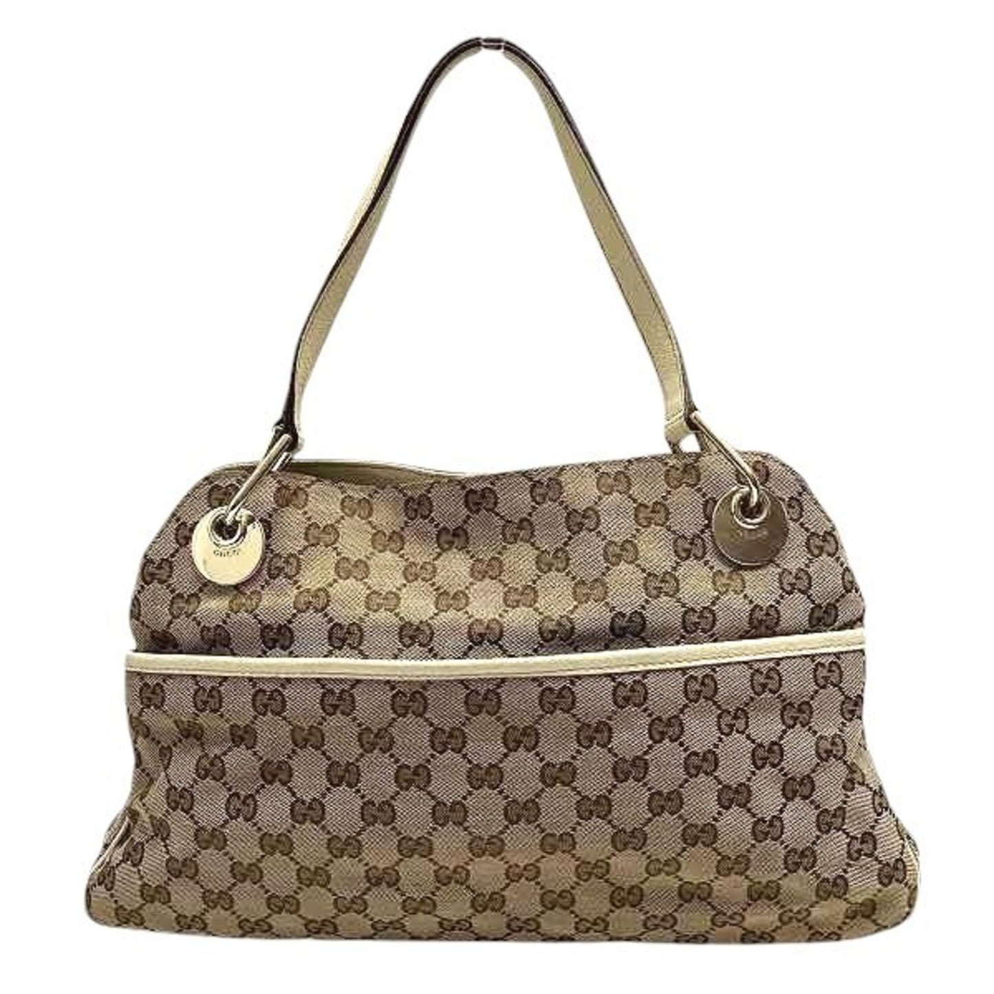Gucci Leather Canvas Tote