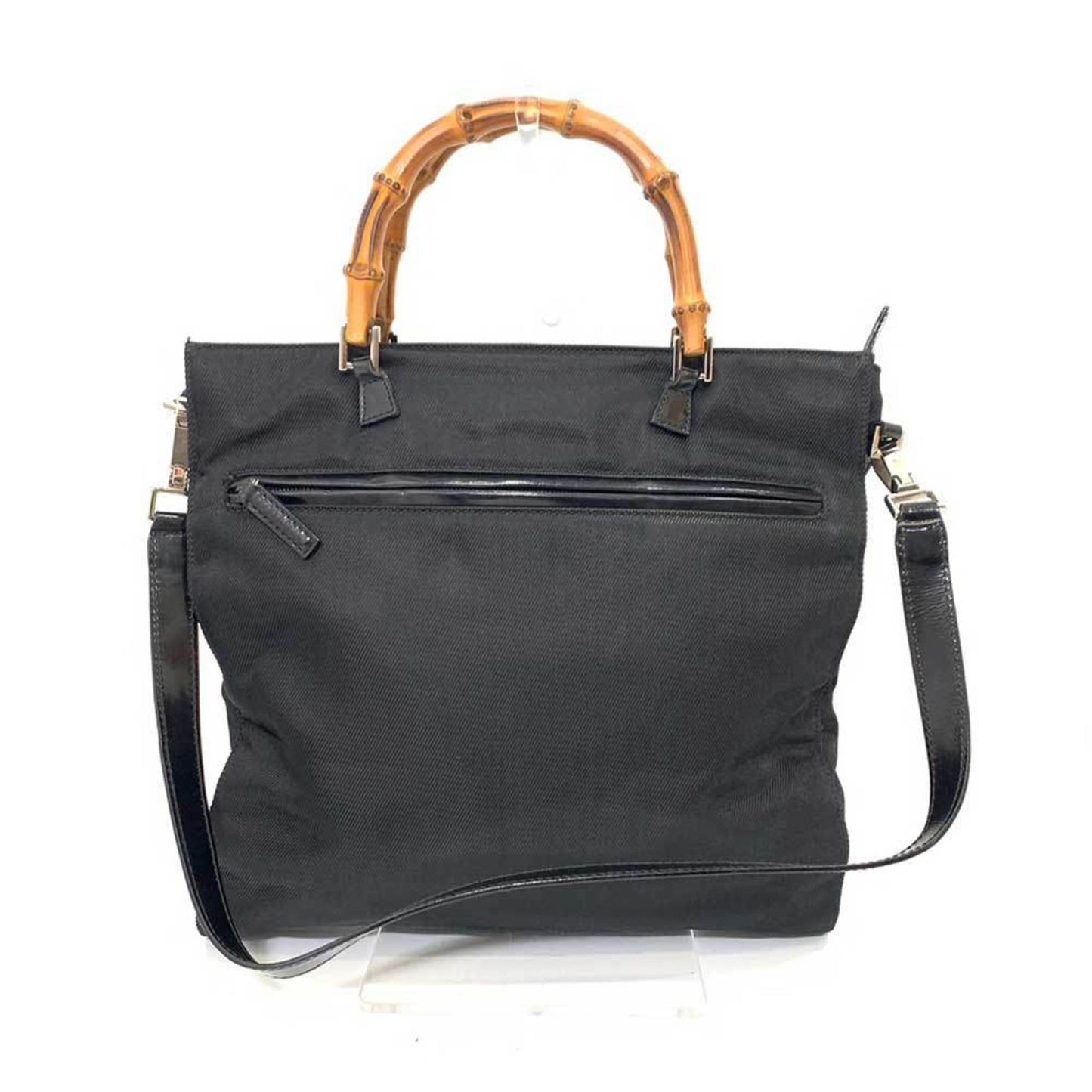 Gucci Nylon Leather Canvas Shoulder Bag