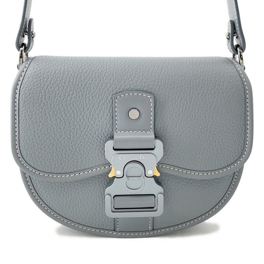 Christian Dior Gray Leather Shoulder Bag ()