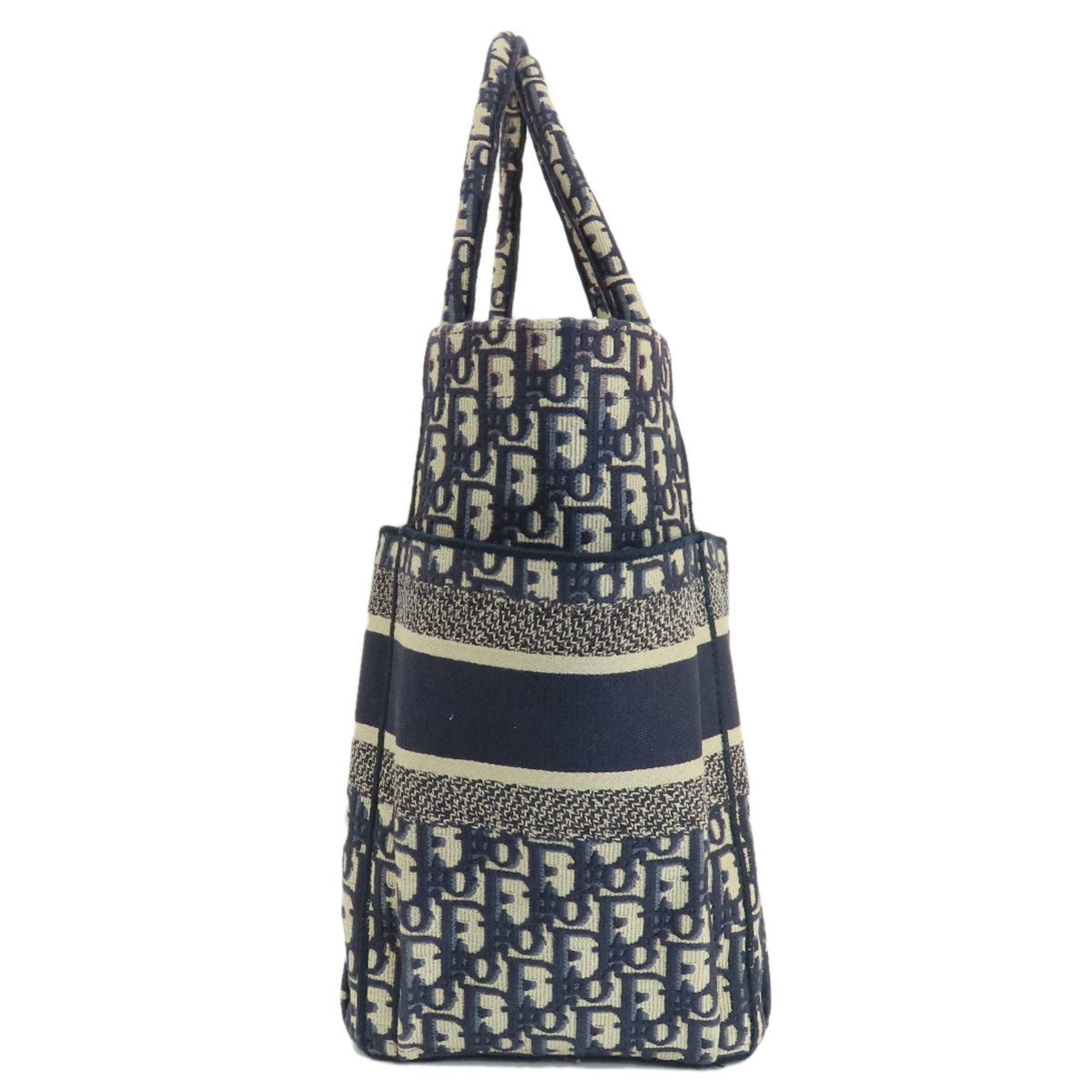 Christian Dior Navy Canvas Tote Bag ()