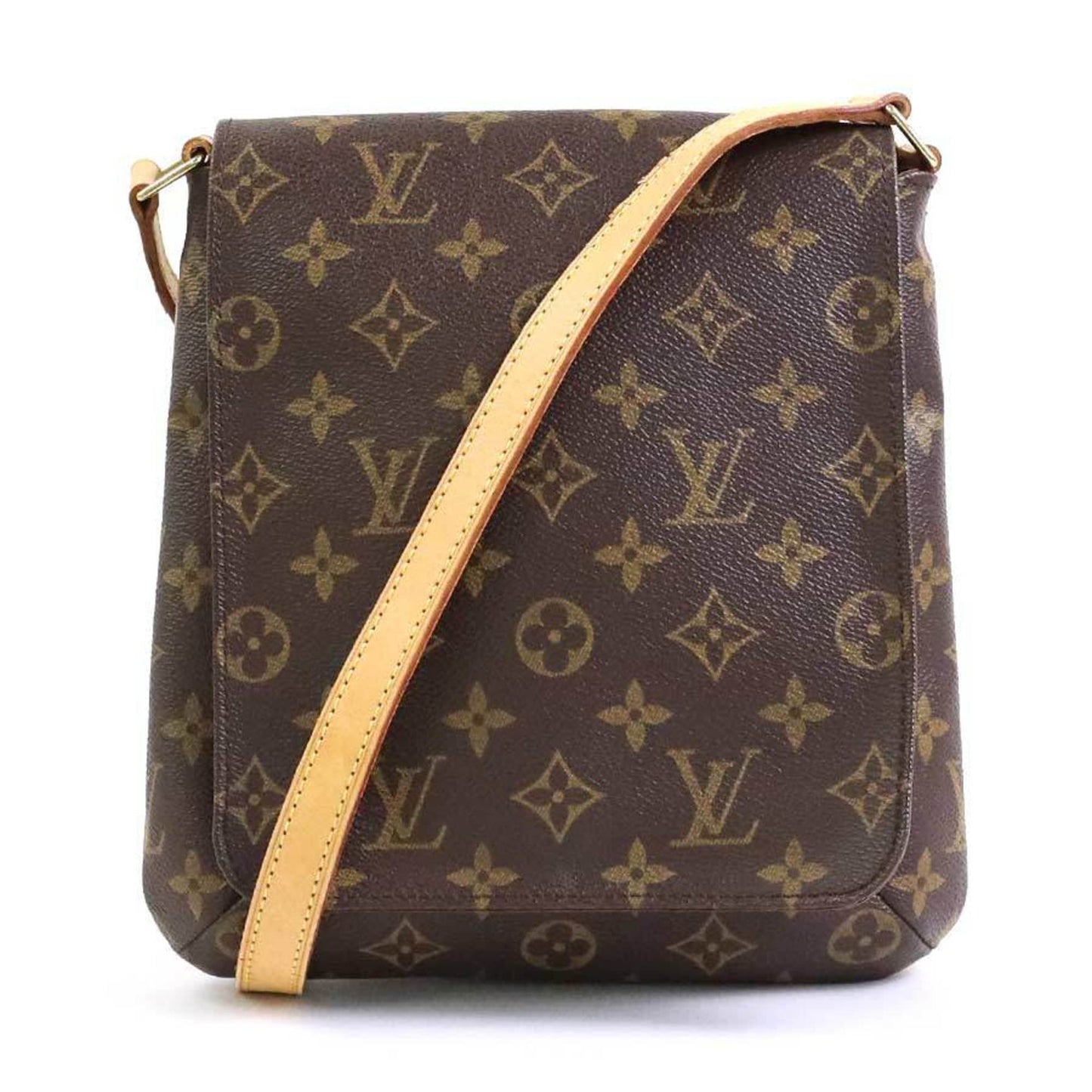 LOUIS VUITTON Diagonal Shoulder Bag Monogram Mtte Salsa Long Canvas Brown Unisex M51387