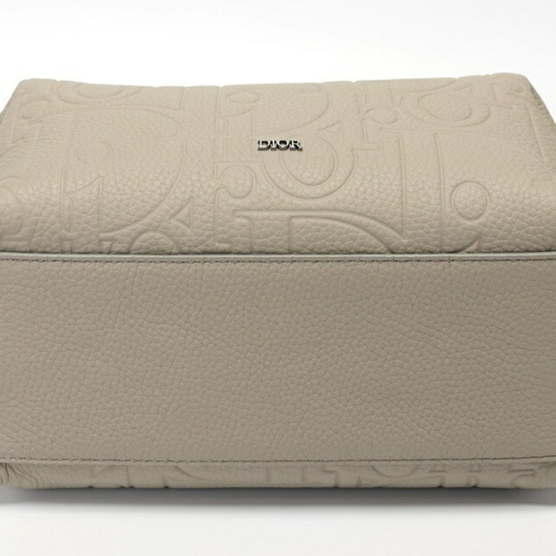 Christian Dior Gray Leather Pouch ()
