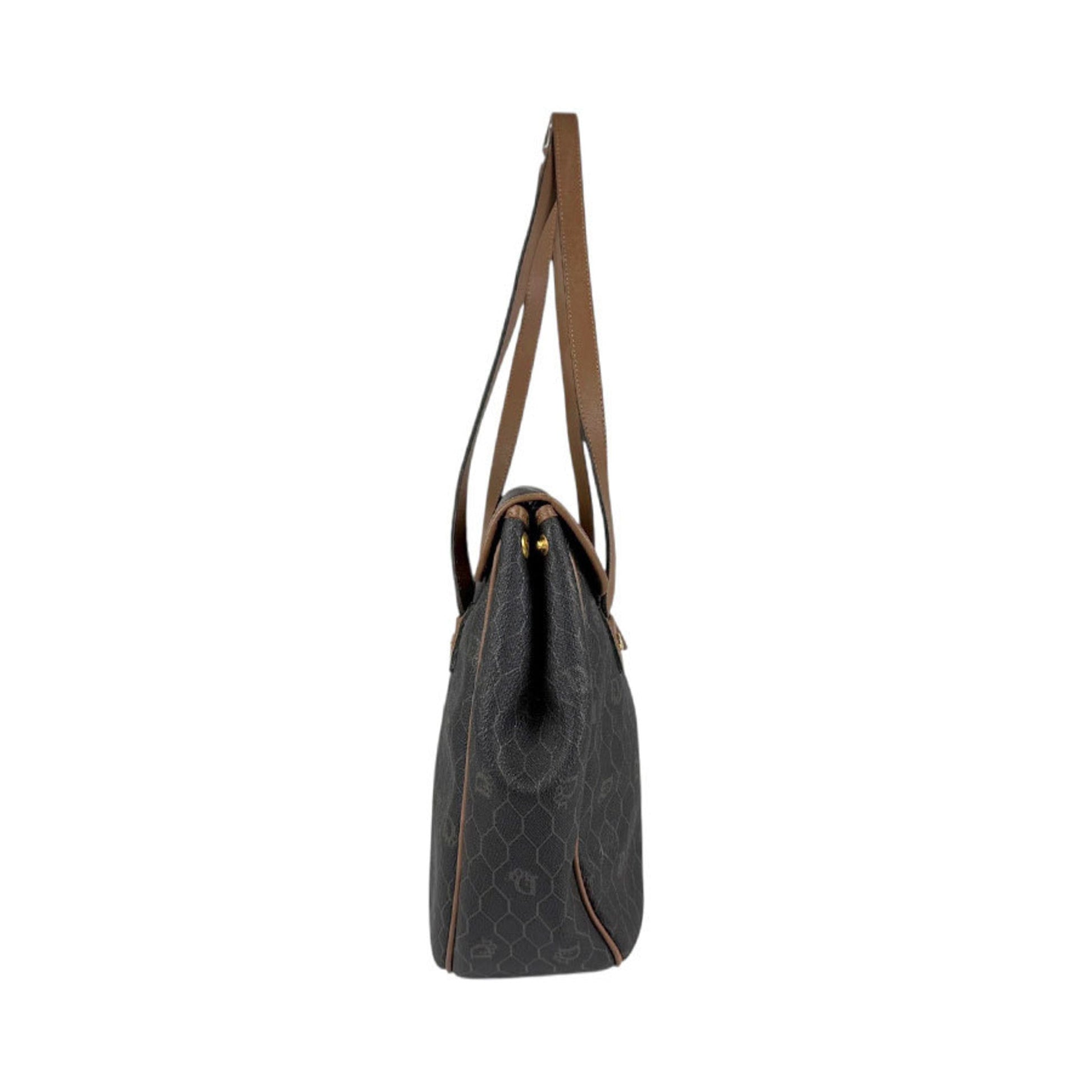 Christian Dior Brown Pvc Leather Shoulder Bag ()