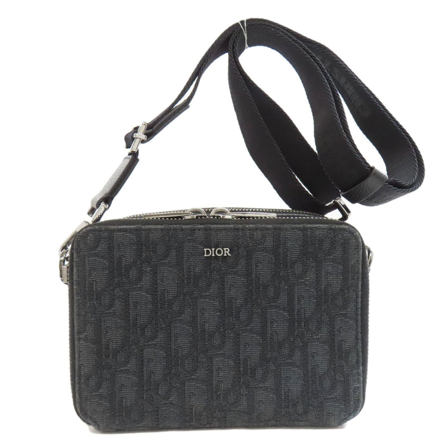 Christian Dior Black Canvas Shoulder Bag ()