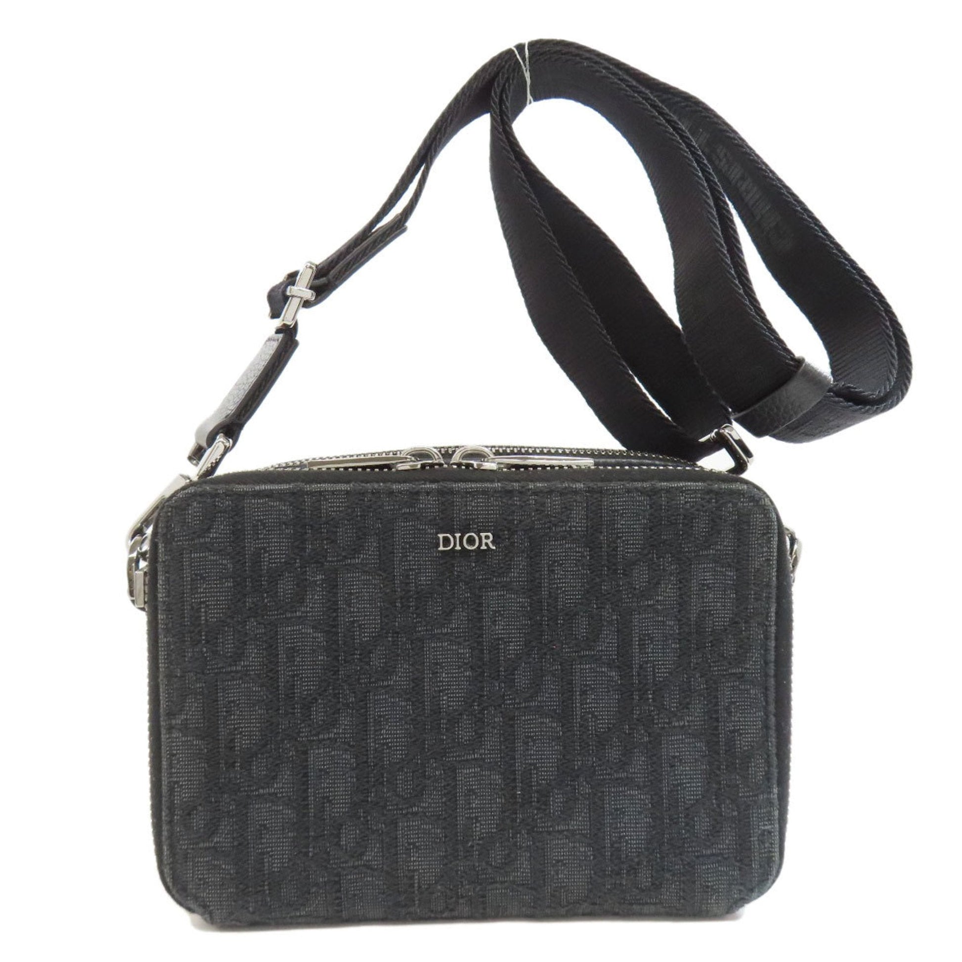 Christian Dior Black Canvas Shoulder Bag ()
