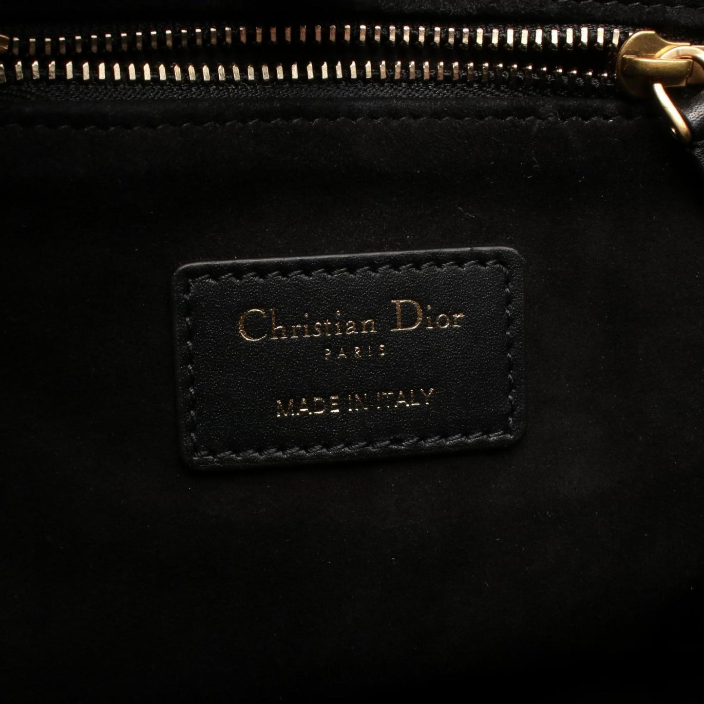 Christian Dior Black Leather Shoulder Bag ()