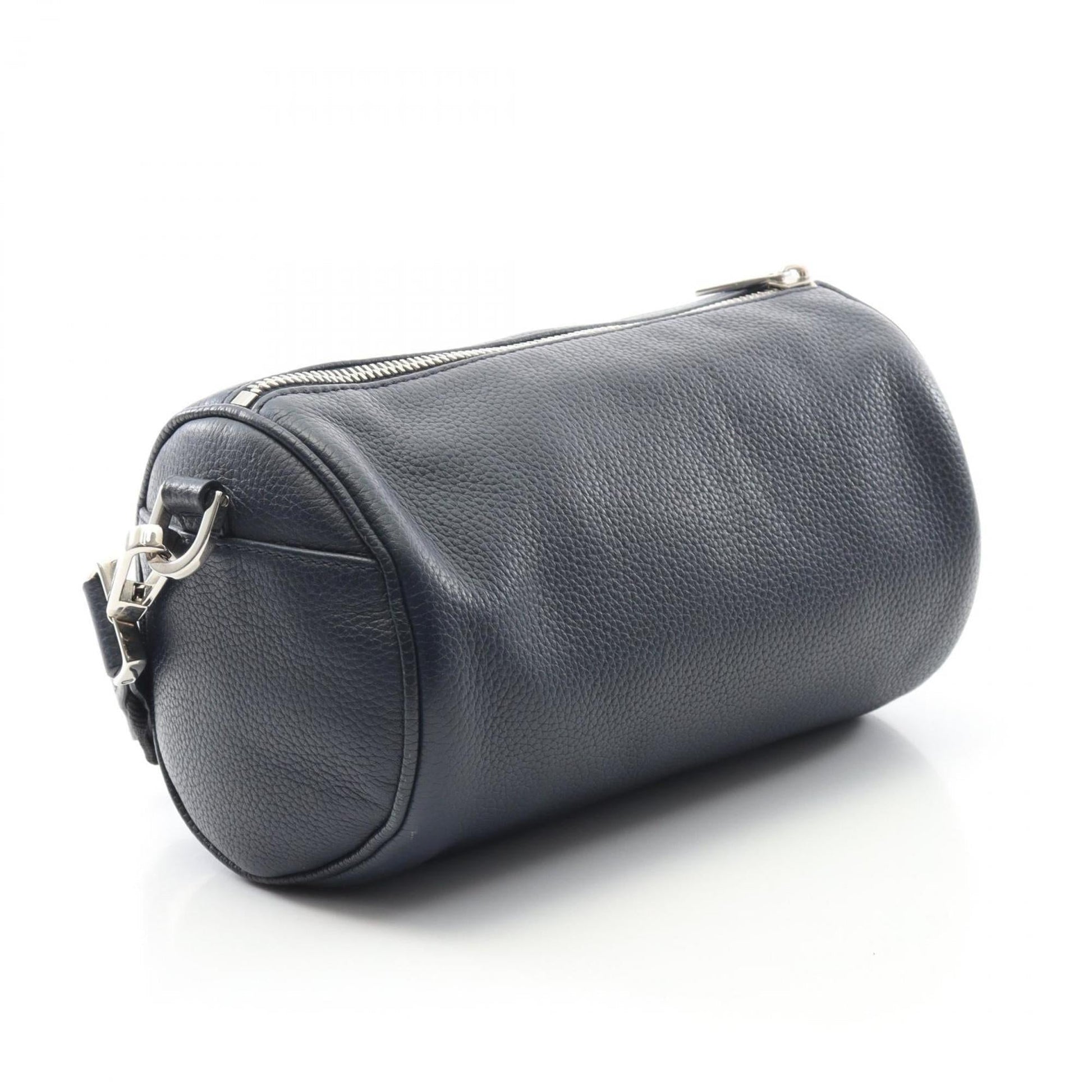 Christian Dior Navy Leather Shoulder Bag ()