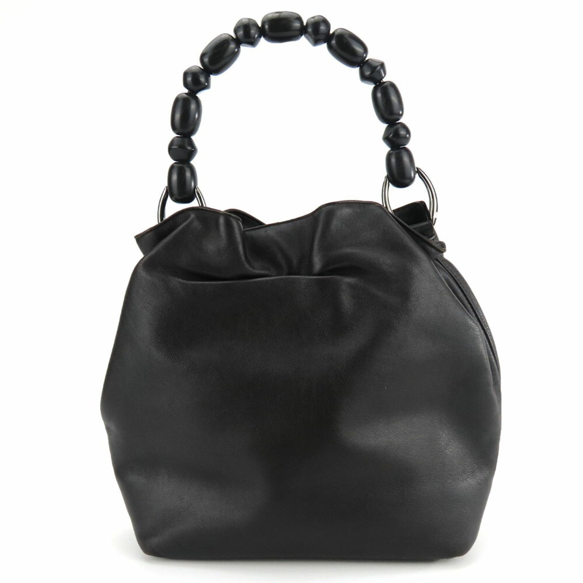 Christian Dior Dark Brown Leather Handbag ()