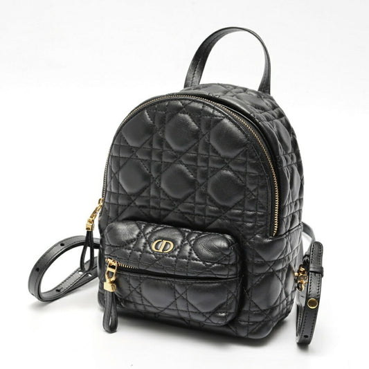 Christian Dior Black Leather Backpack ()