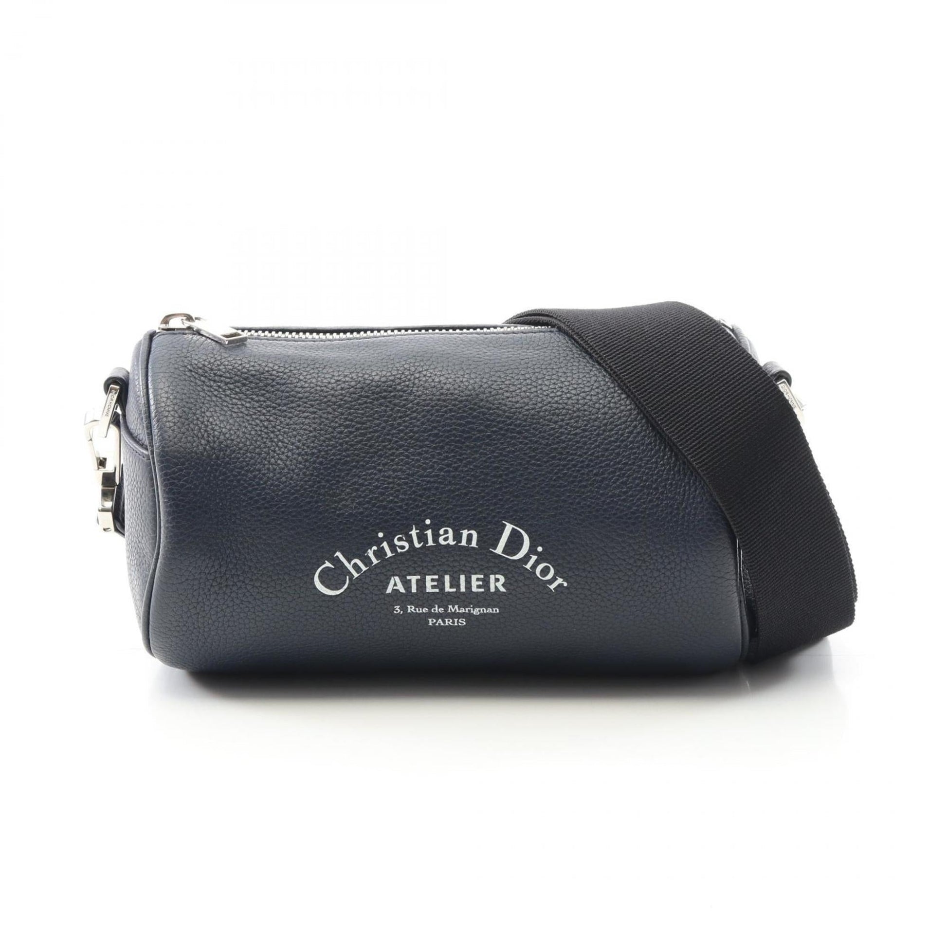 Christian Dior Navy Leather Shoulder Bag ()