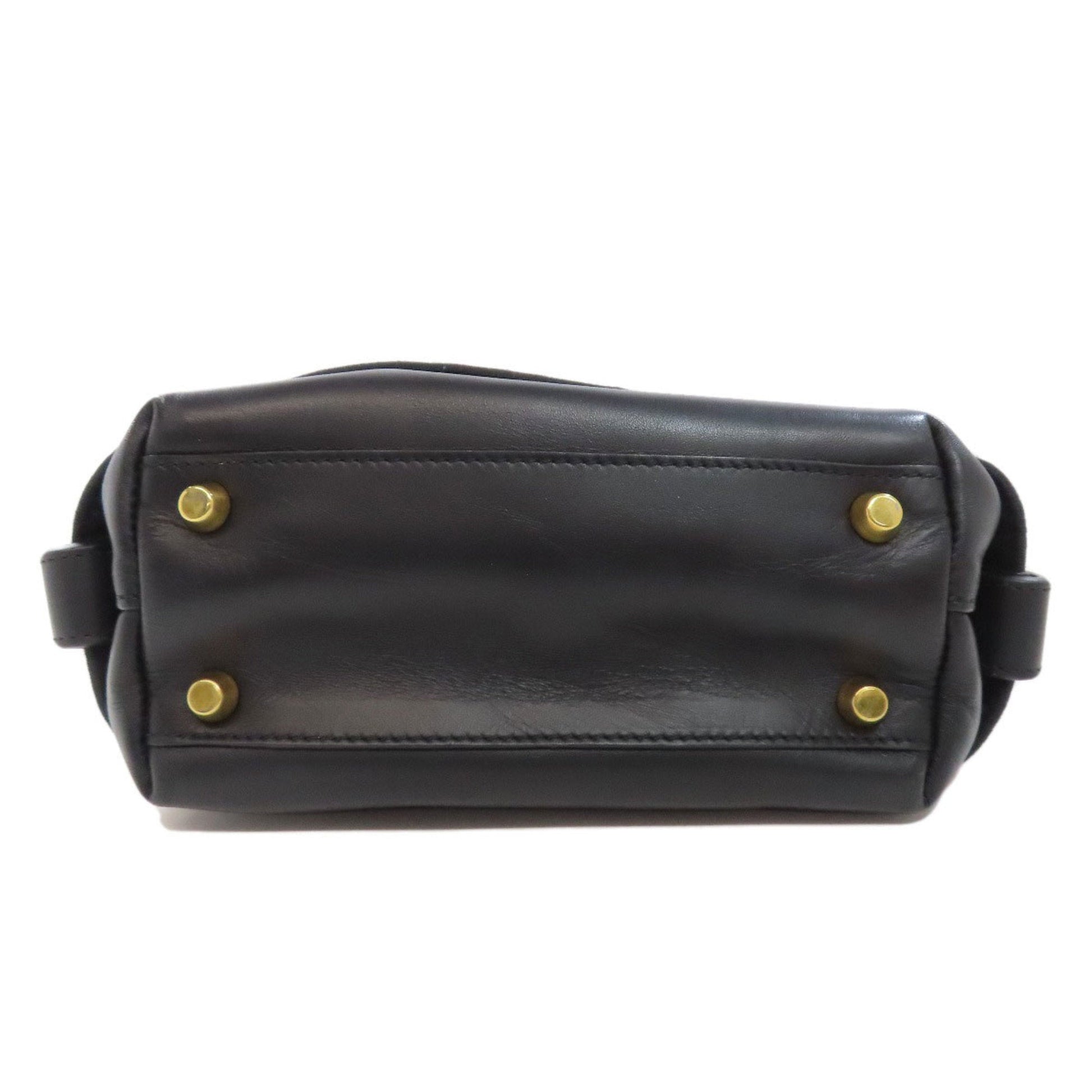 Christian Dior Black Leather Shoulder Bag ()