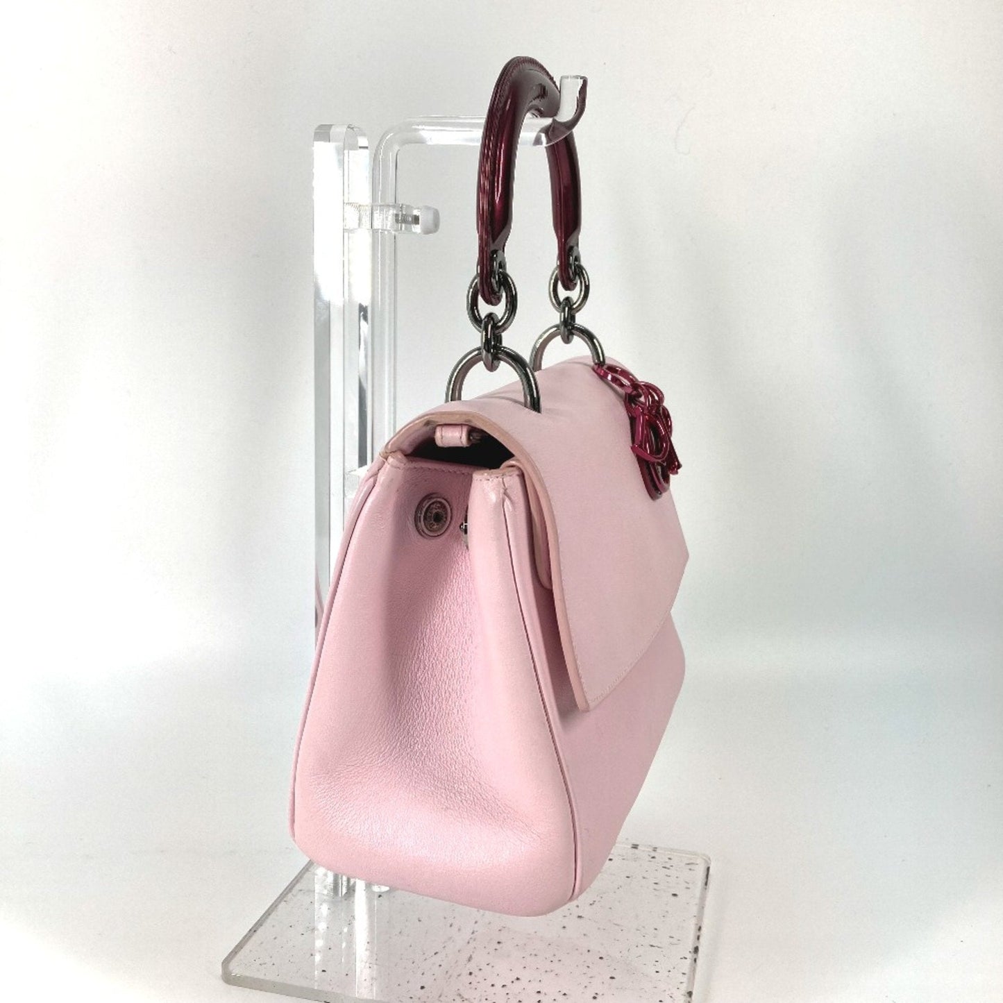 Christian Dior Pink Leather Handbag ()