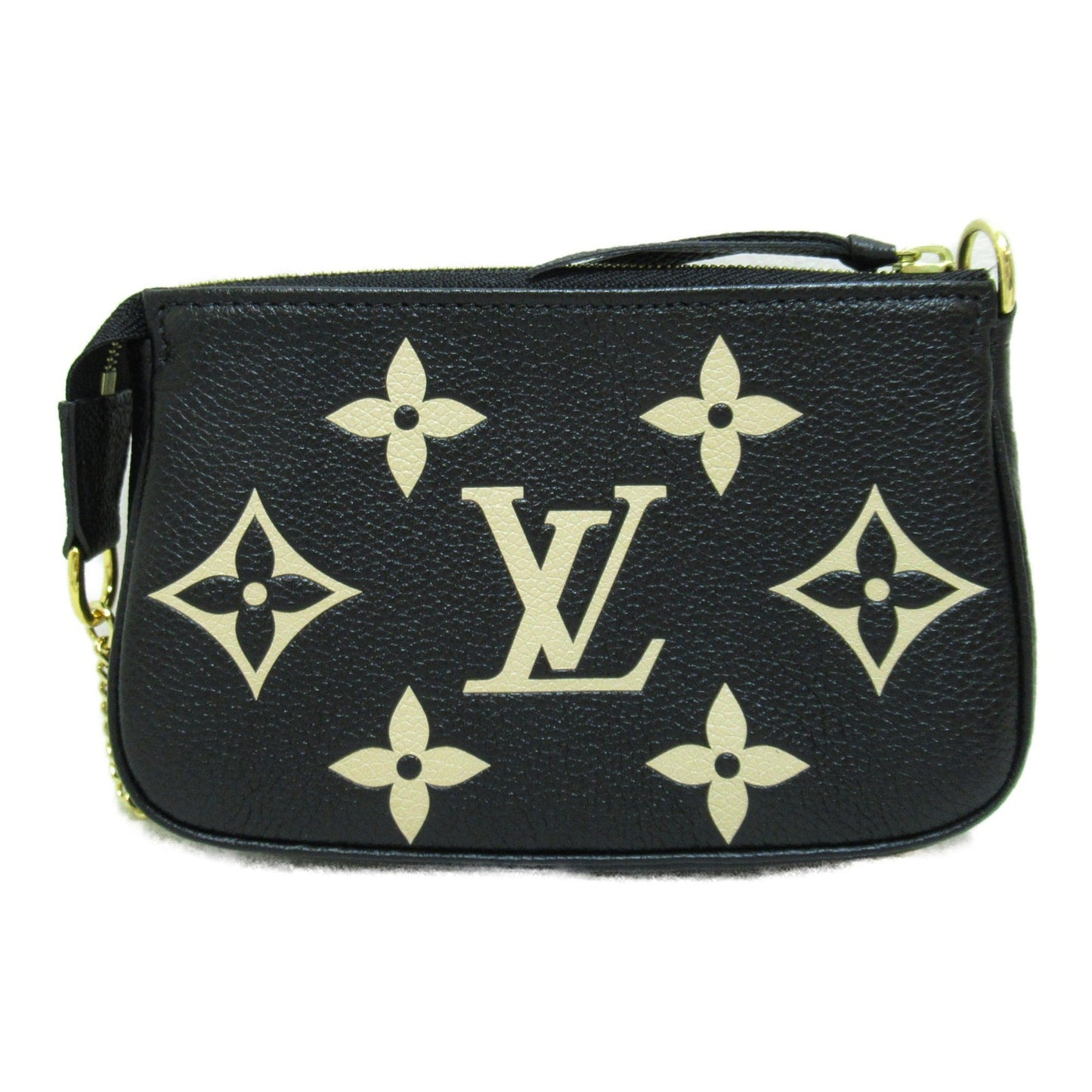 LOUIS VUITTON Mini Pochette Accessoires Black Monogram empreinte leather M80732